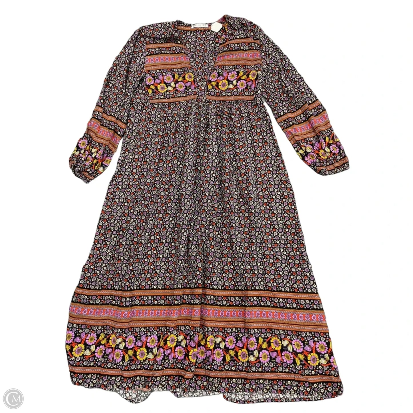 Dress Casual Midi By Clothes Mentor In Floral Print, Size: S