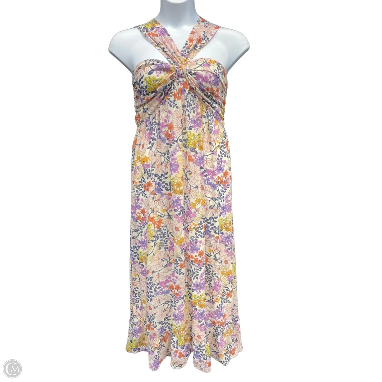Dress Casual Maxi By Vici In Floral Print, Size: L