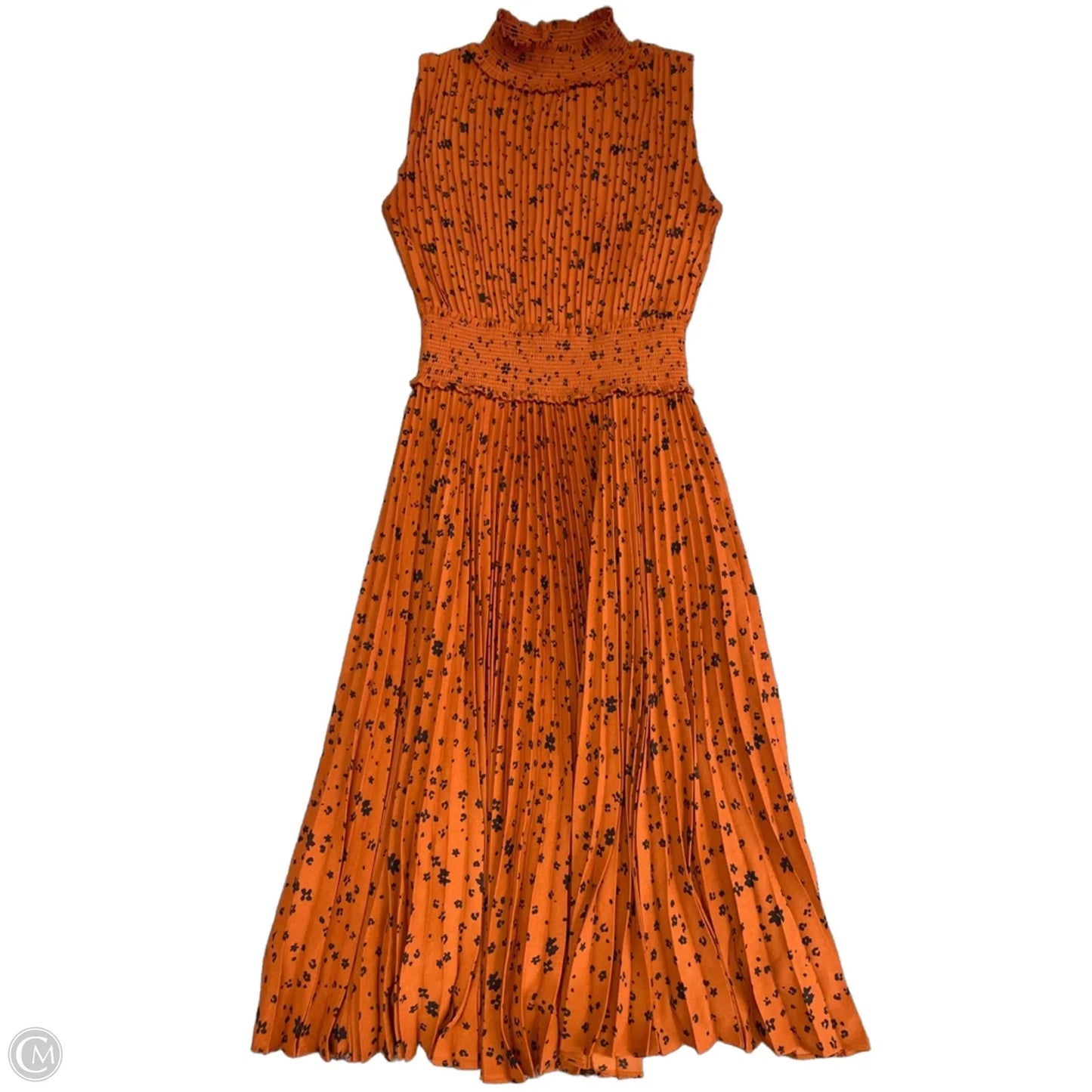 Dress Casual Short By Nanette By Nanette Lepore In Black & Orange, Size: 2