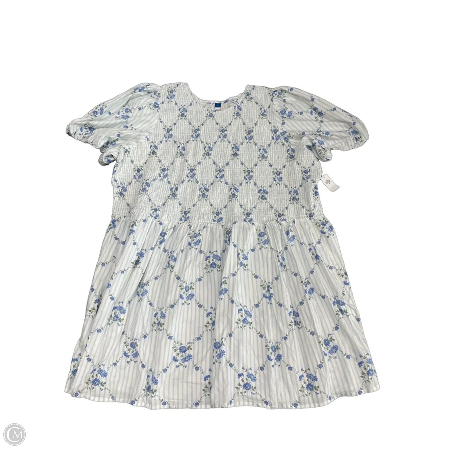 Dress Casual Short By Old Navy In Blue & White, Size: 4x