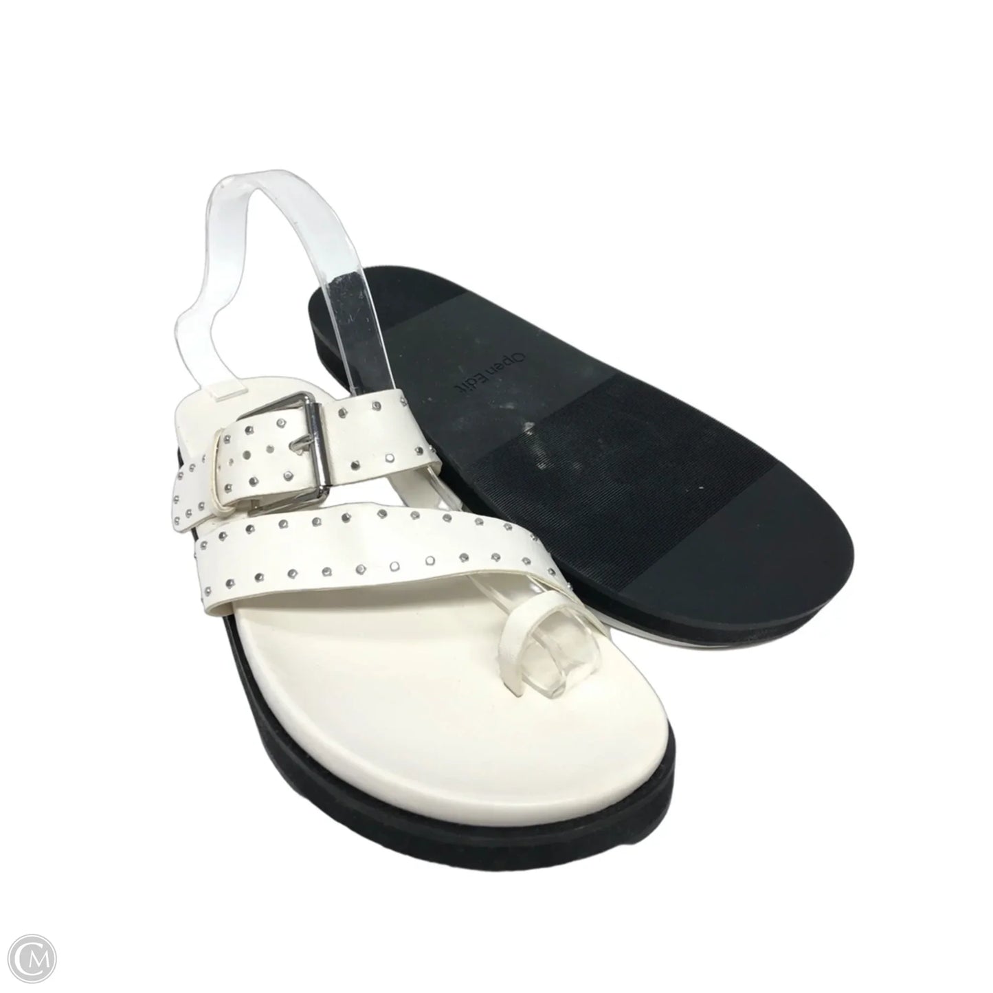 Sandals Heels Wedge By Open Edit In White, Size: 9