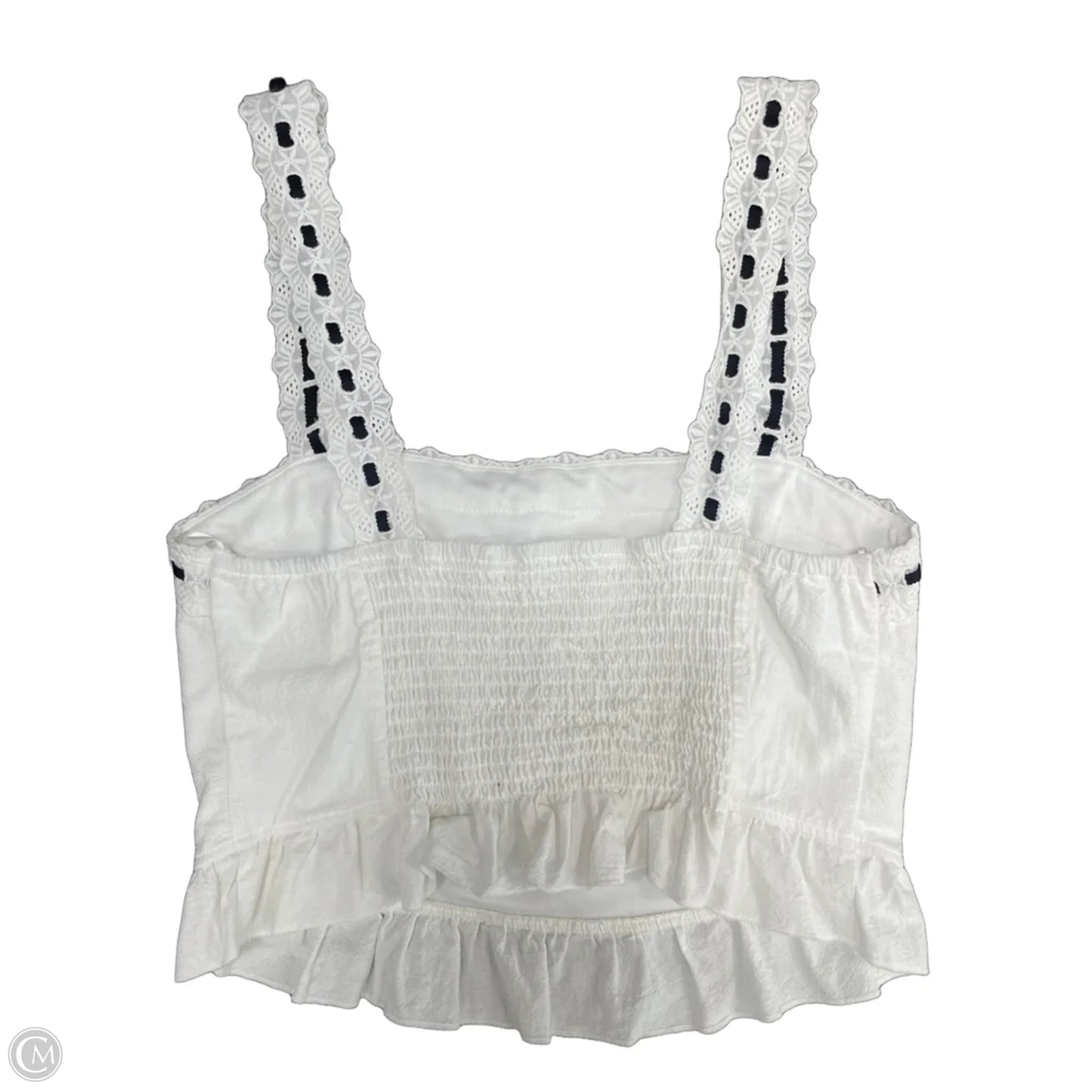 Top Sleeveless By Kirious In Black & White, Size: Xl