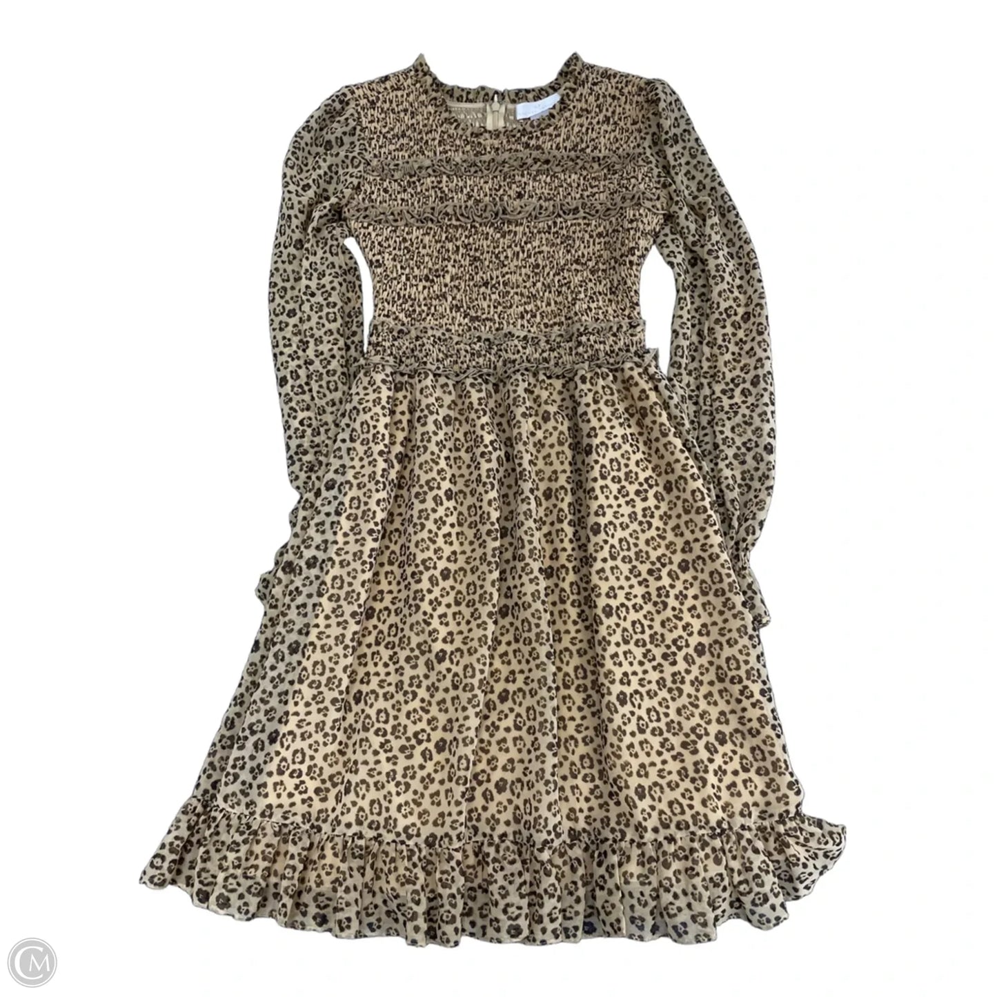 Dress Casual Midi By Clothes Mentor In Animal Print, Size: Xxs