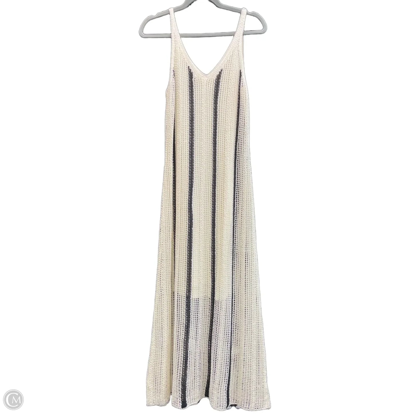 Dress Casual Maxi By A New Day In Black & Cream, Size: M