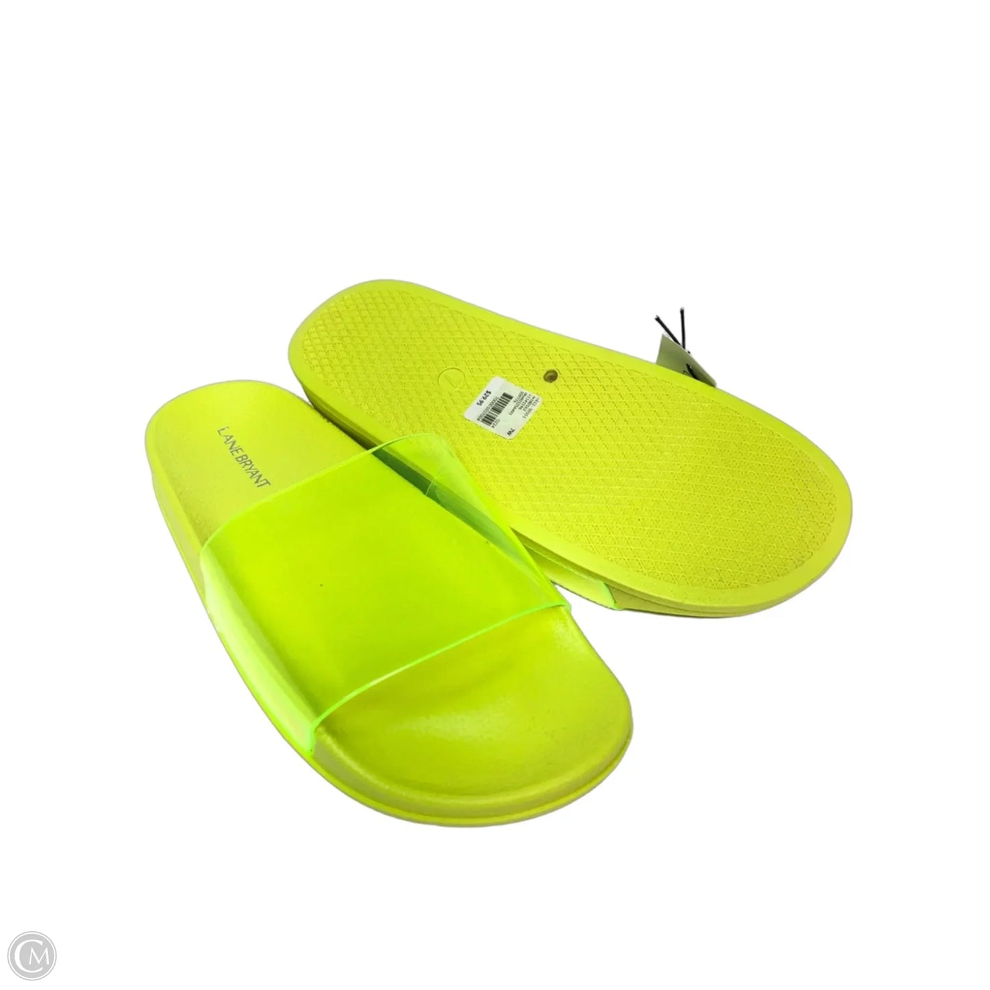 Sandals Flats By Lane Bryant In Yellow, Size: 7