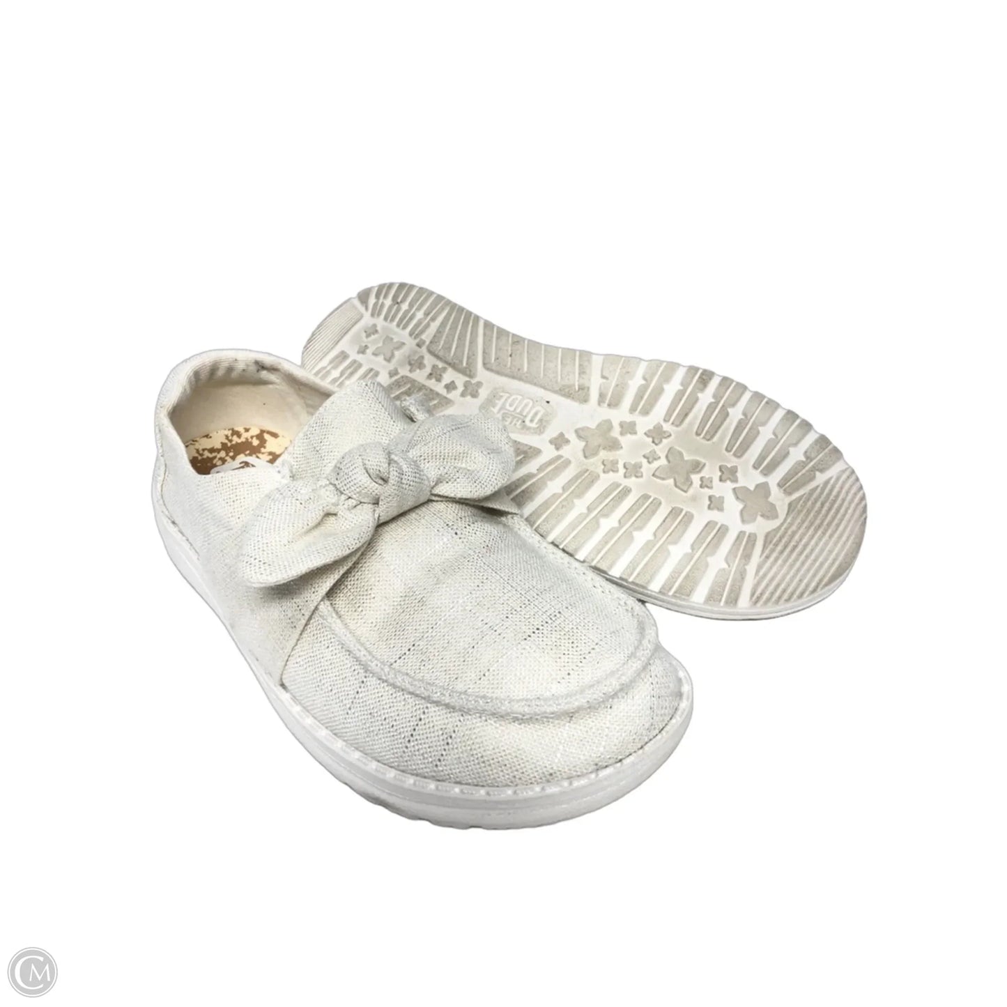 Shoes Flats By Hey Dude In Cream, Size: 7