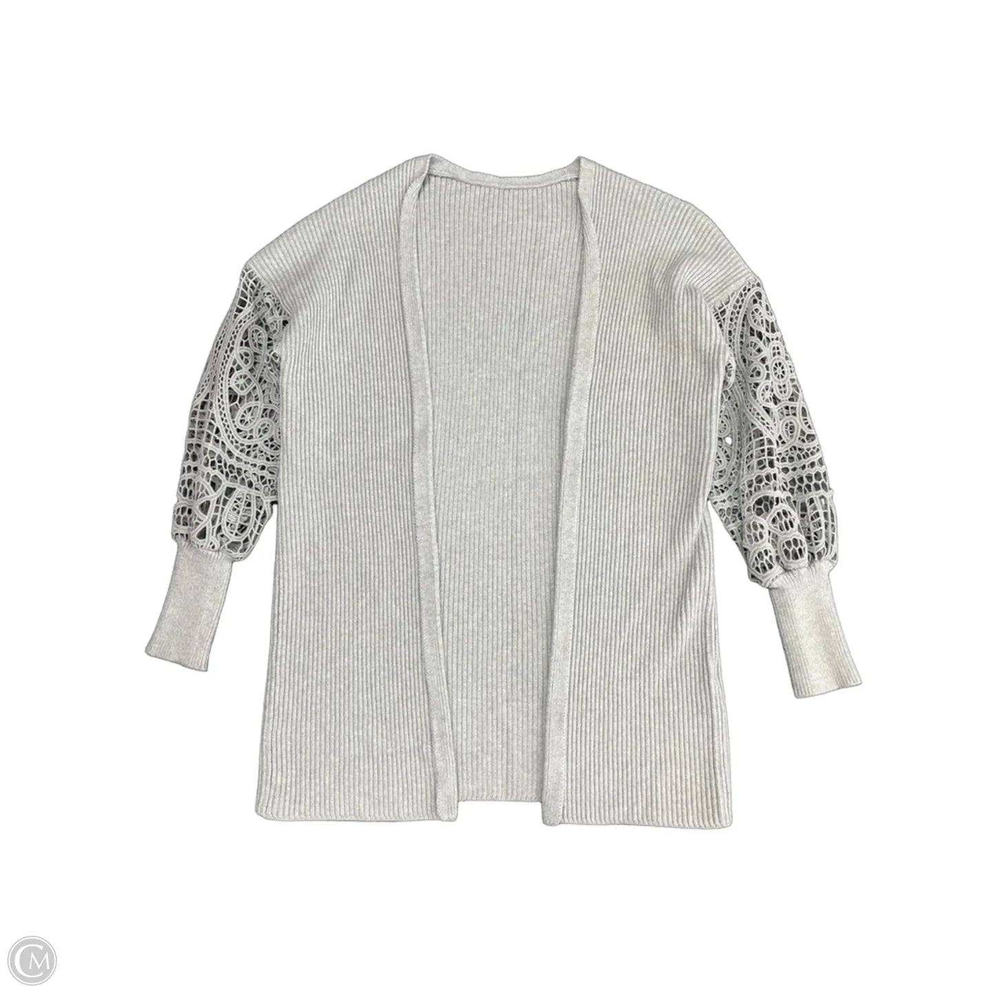 Sweater Cardigan By Clothes Mentor In Grey, Size: M
