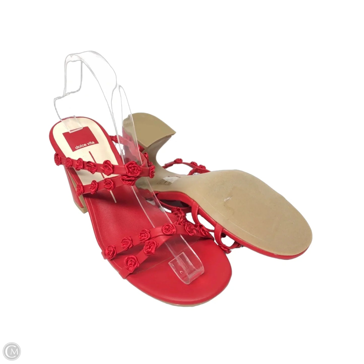 Sandals Heels Block By Dolce Vita In Red, Size: 9.5