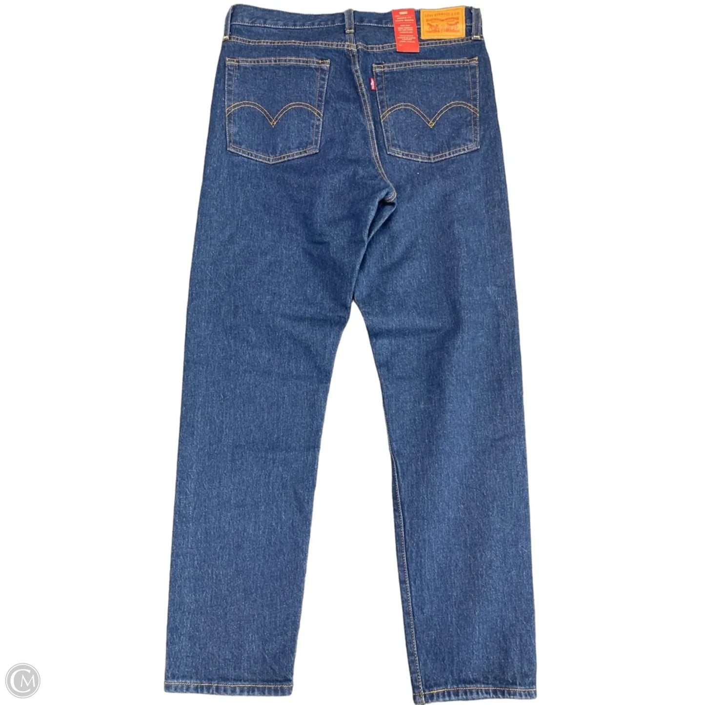 Jeans Straight By Levis In Blue Denim, Size: 10