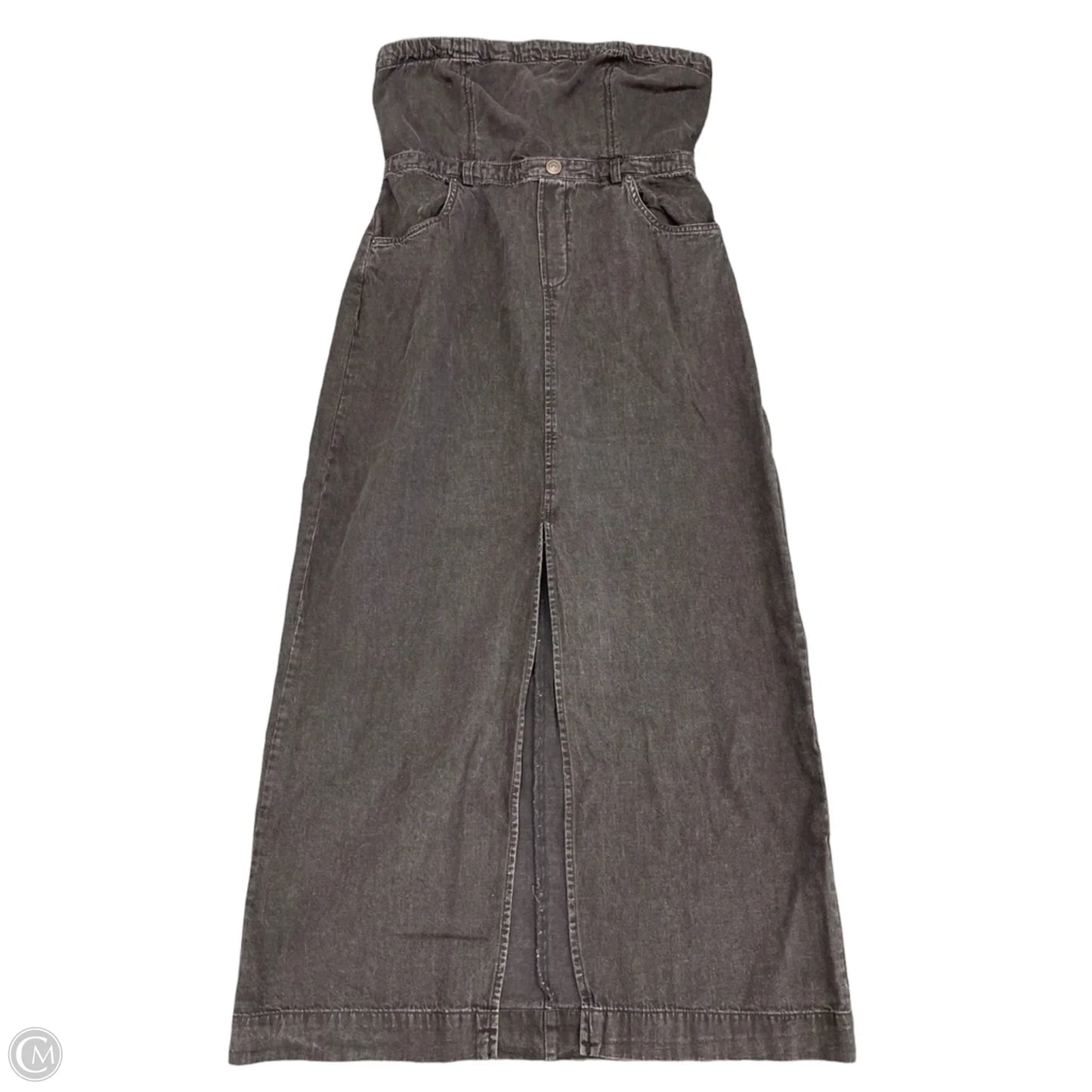 Dress Casual Midi By Free People In Grey Denim, Size: 4