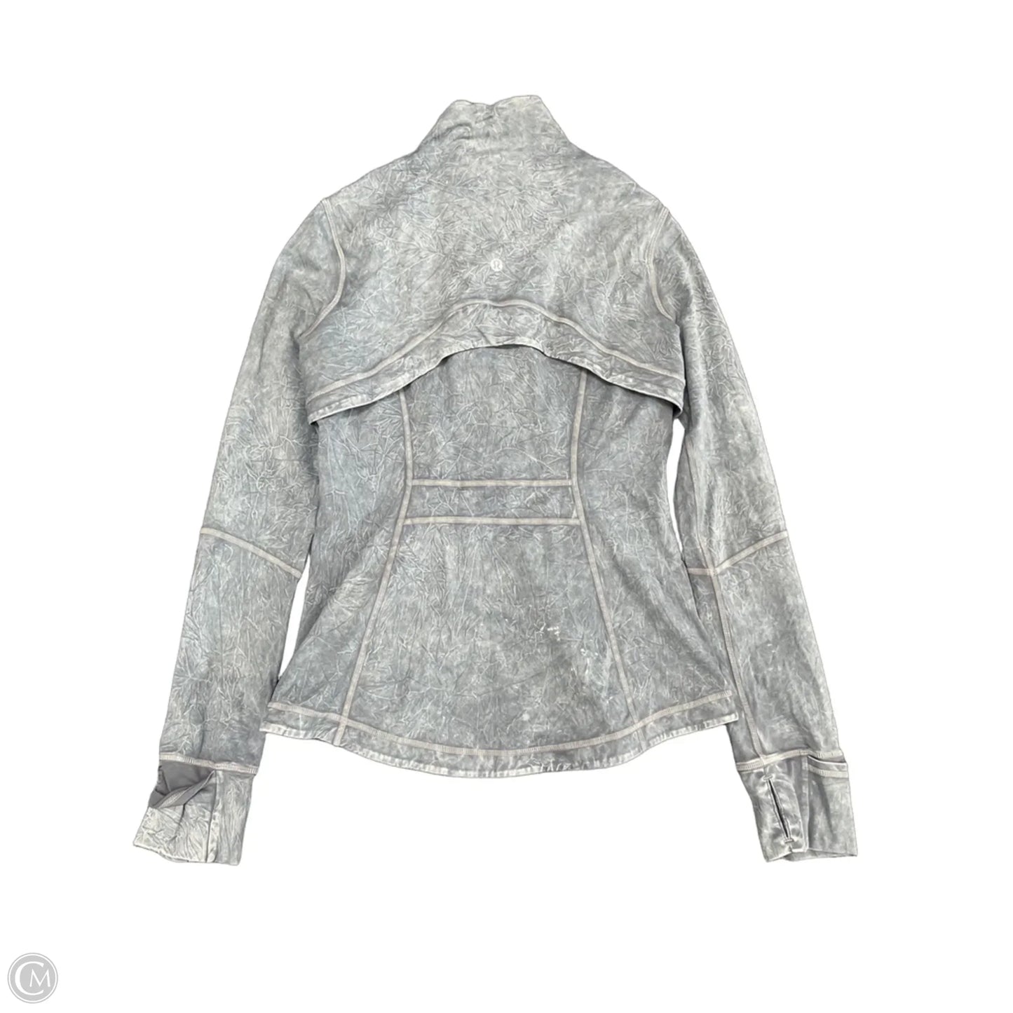 Athletic Jacket By Lululemon In Grey, Size: 8
