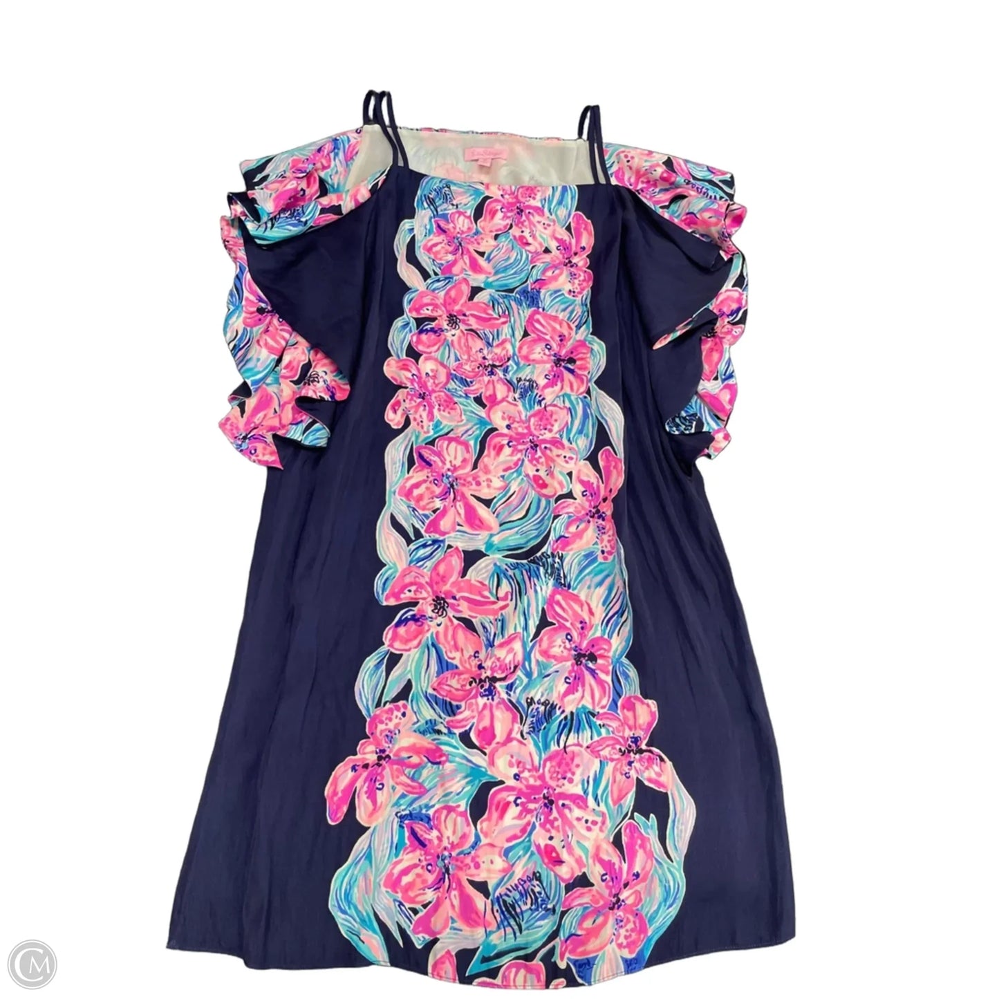 Dress Casual Short By Lilly Pulitzer In Blue & Pink, Size: M