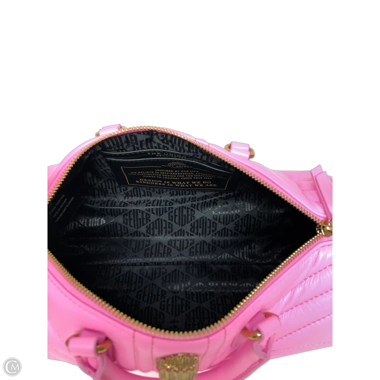 Handbag Leather By Kurt Geiger, Size: Small