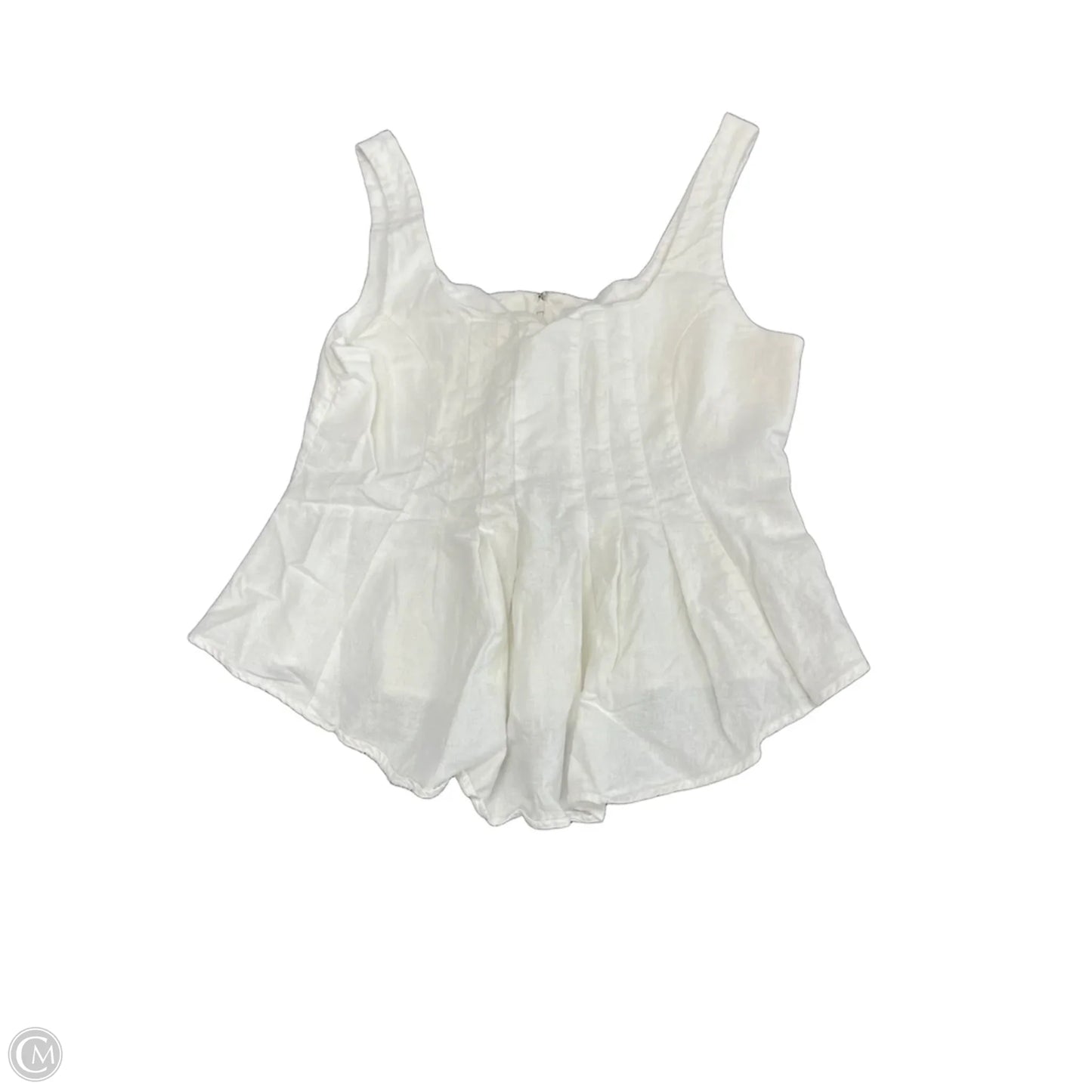Top Sleeveless By Top Shop In White, Size: 12