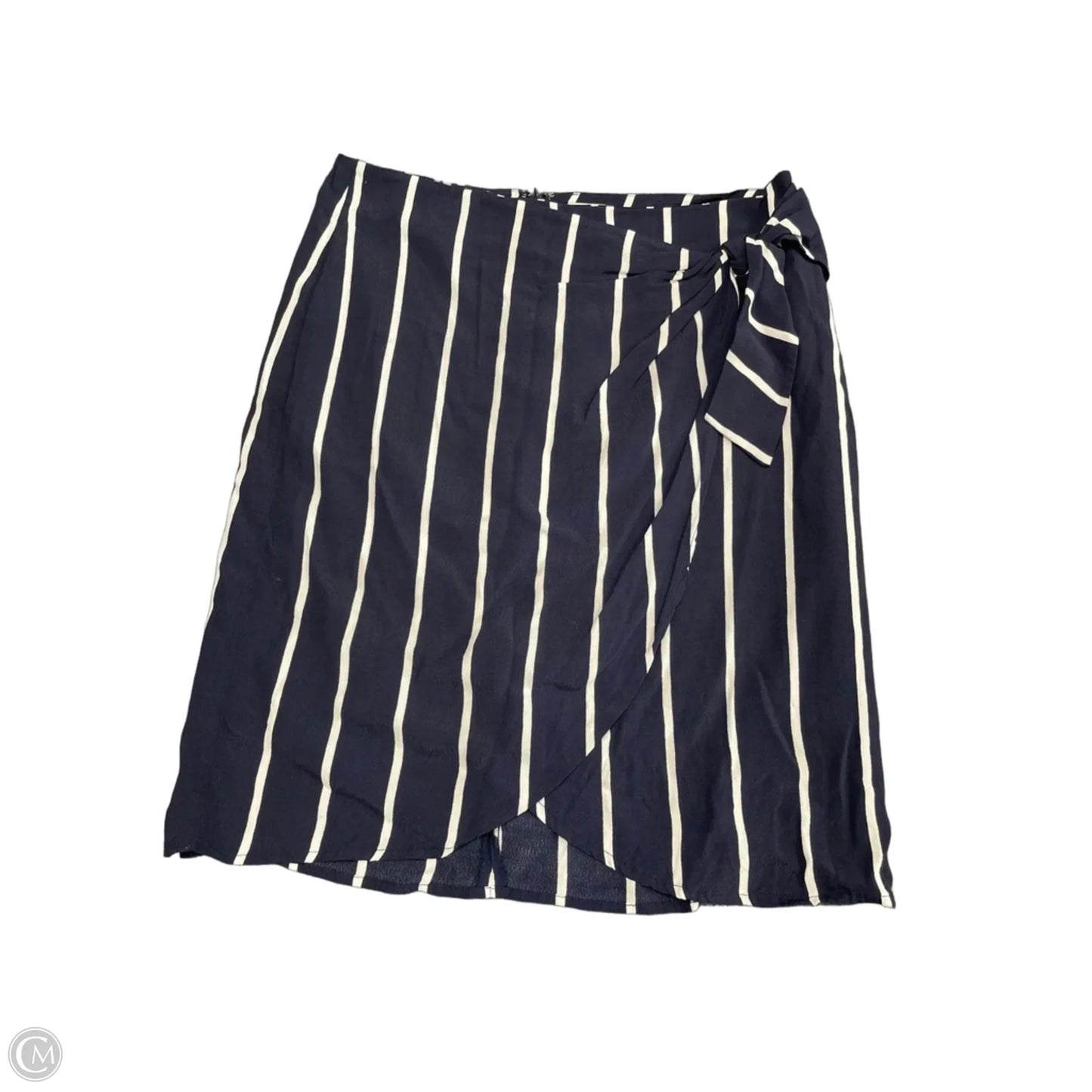 Skirt Mini & Short By Loft In Blue & White, Size: 10