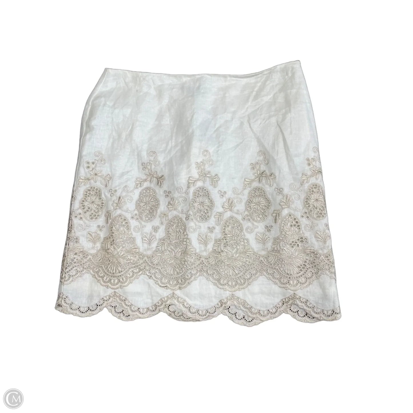 Skirt Mini & Short By Ann Taylor In White, Size: 10p