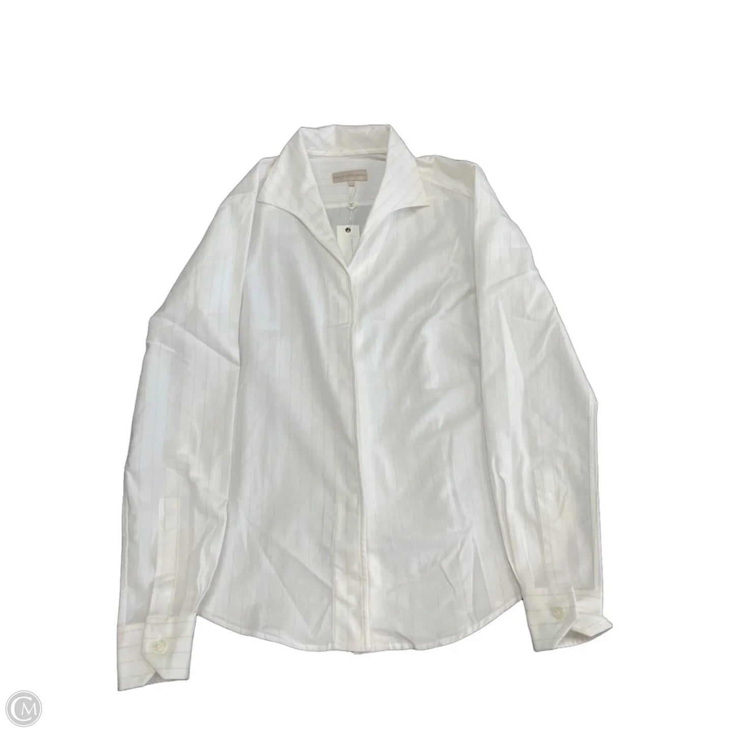 Top Long Sleeve By Cma In Gold & White, Size: 6