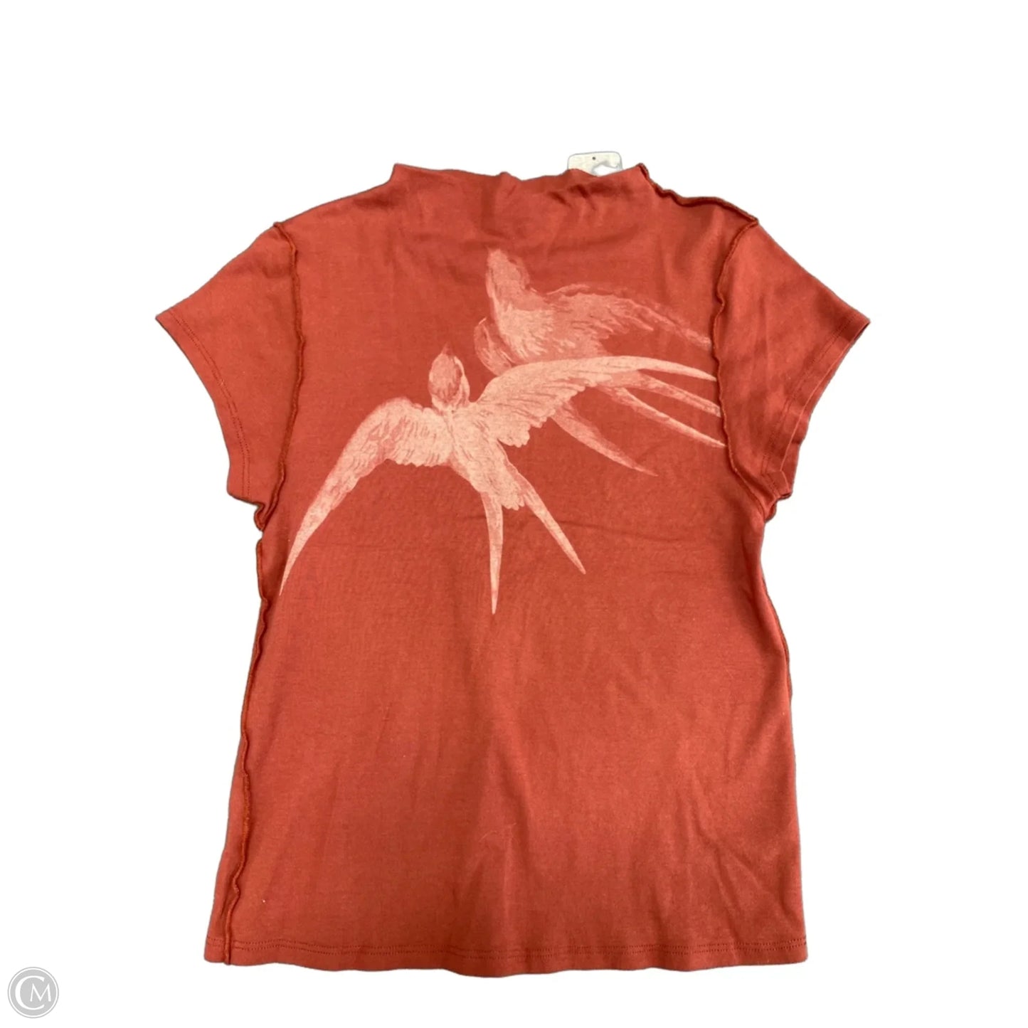 Top Short Sleeve Basic By Cmc In Orange, Size: Xl