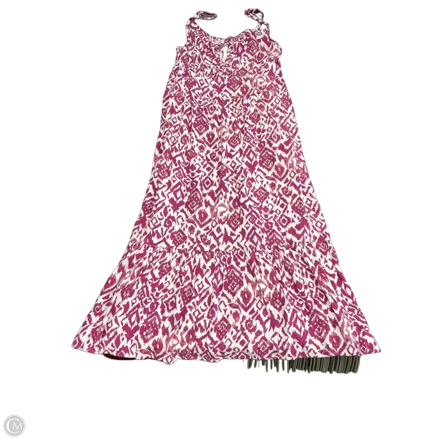 Dress Casual Midi By Lane Bryant In Purple & White, Size: 16
