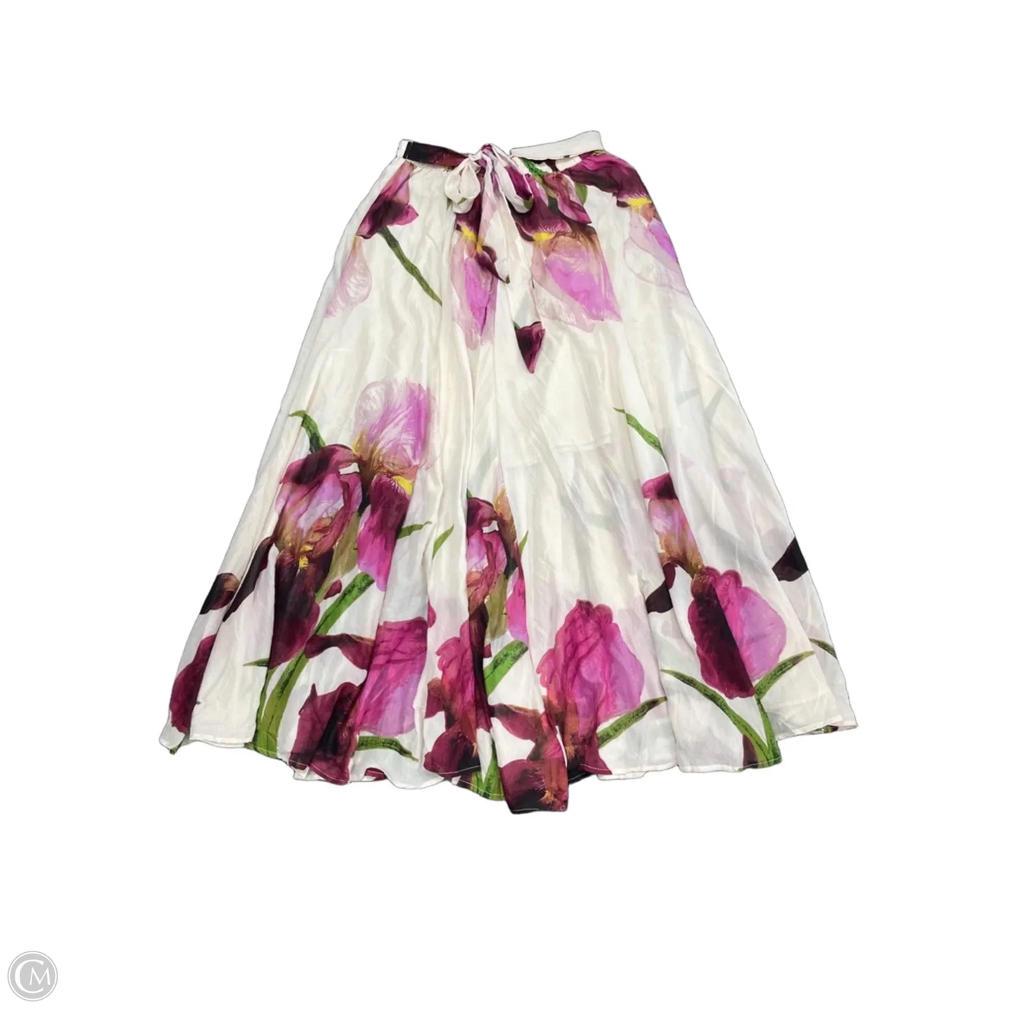 Skirt Maxi By Clothes Mentor In Cream & Pink, Size: M