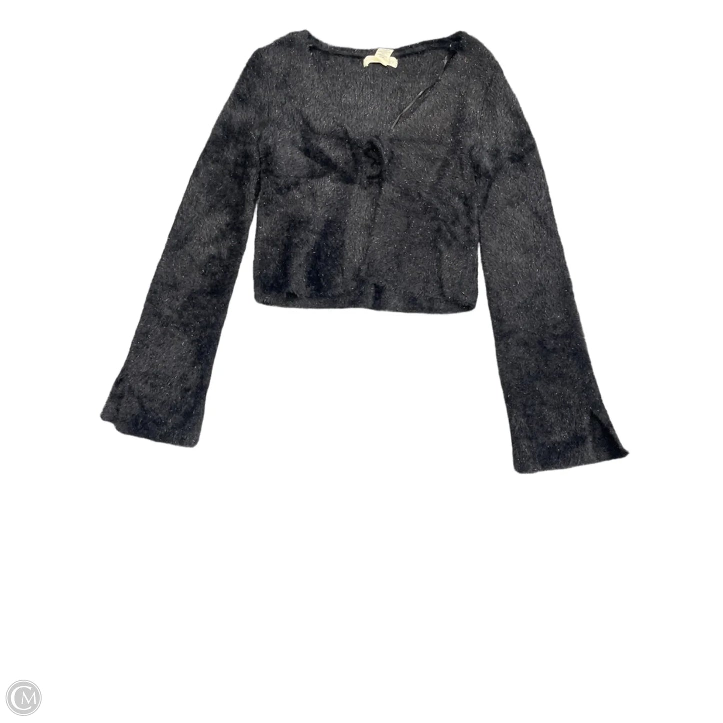 Sweater Cardigan By Happily Grey In Black, Size: S