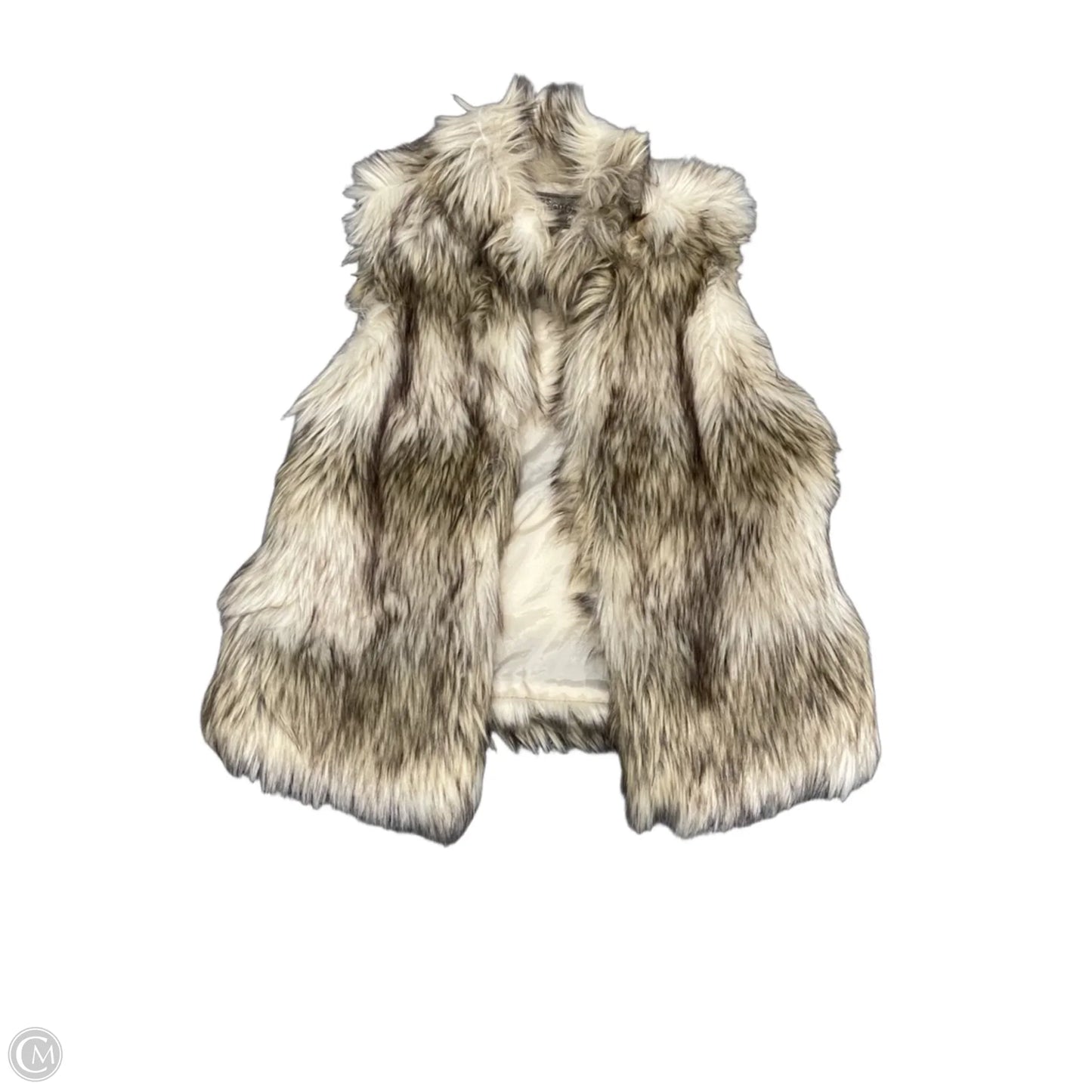 Vest Faux Fur & Sherpa By Ci Sono In Brown, Size: L