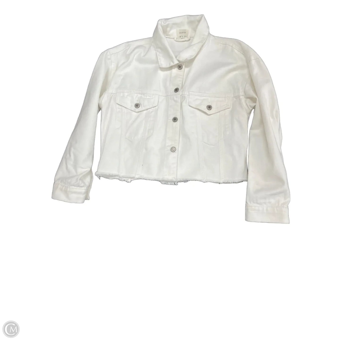 Jacket Denim By Wishlist In White, Size: L