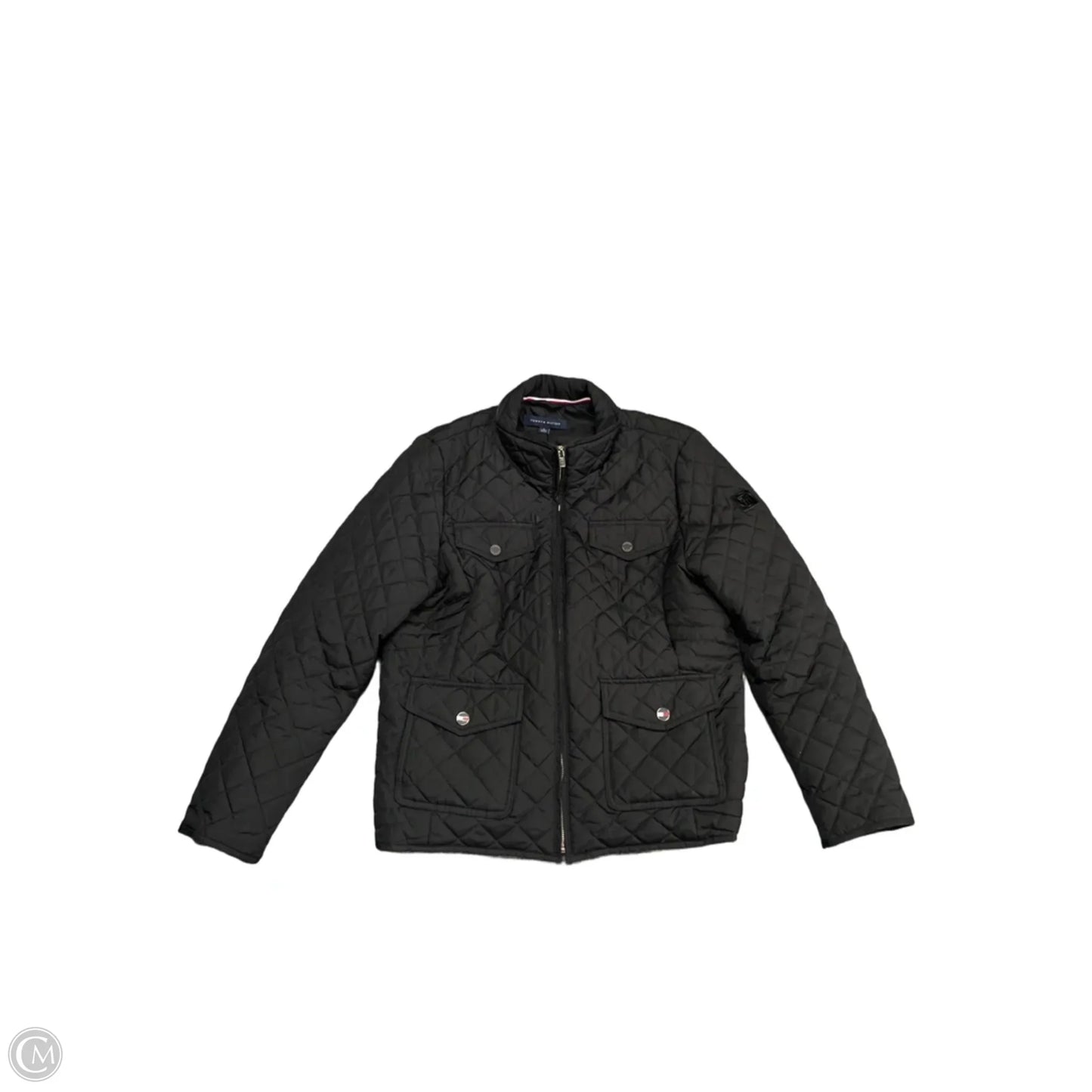 Jacket Puffer & Quilted By Tommy Hilfiger In Black, Size: Xl