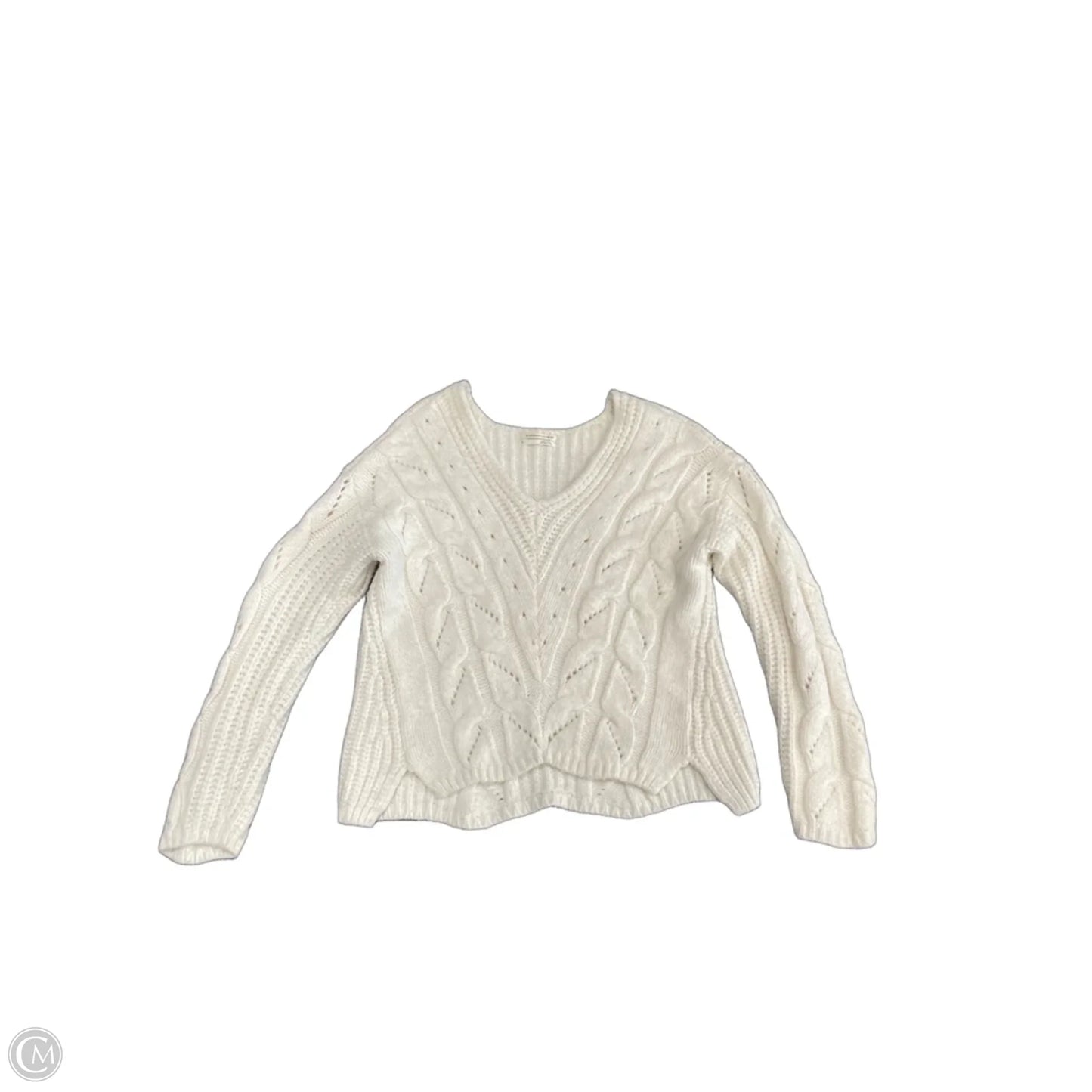 Sweater By Anthropologie In Cream, Size: S