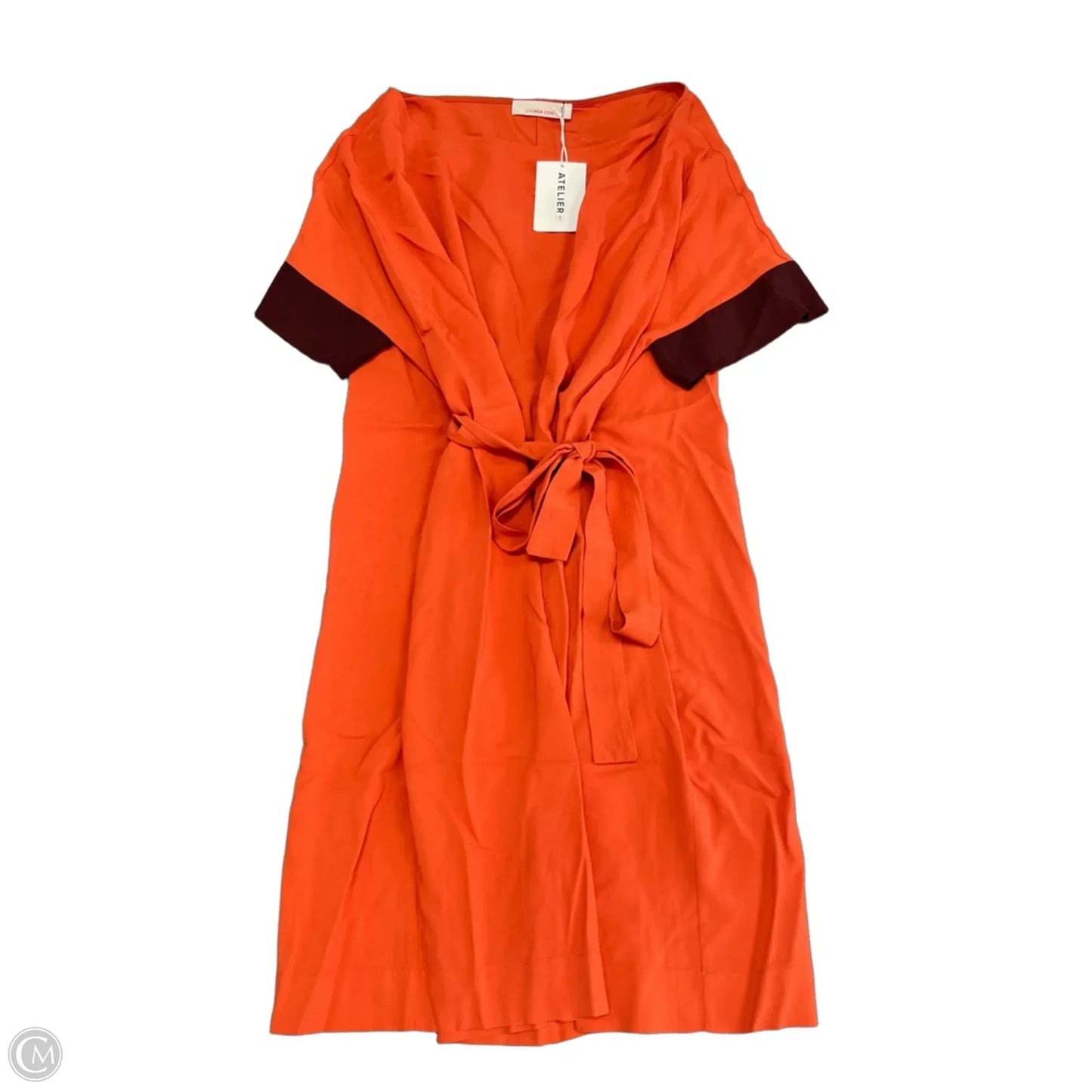 Dress Casual Midi By Cma In Orange, Size: L