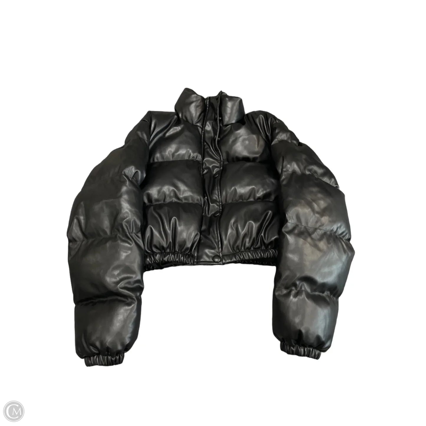 Jacket Puffer & Quilted By Olivaceous In Black, Size: M