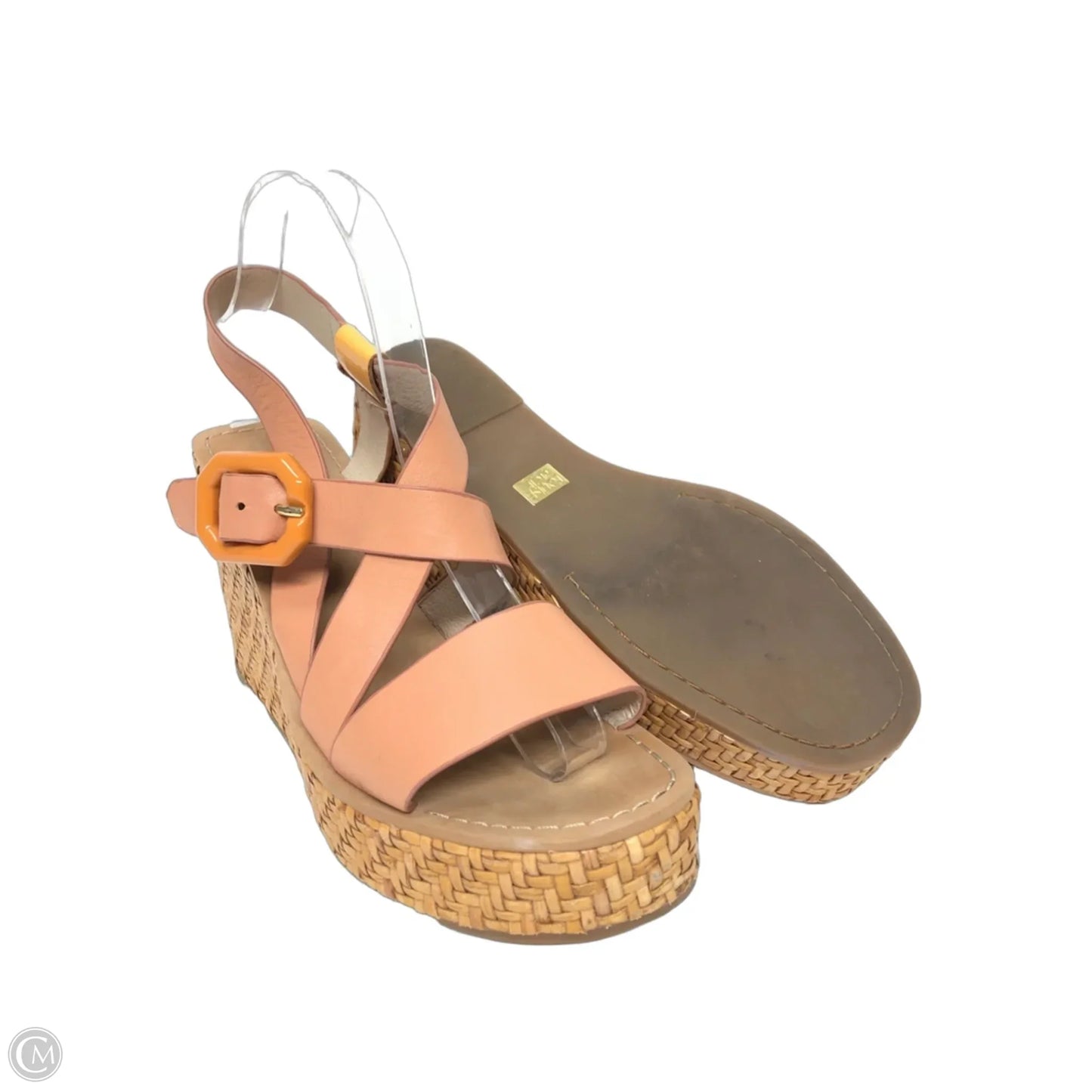 Sandals Heels Wedge By Louise Et Cie In Pink, Size: 9.5