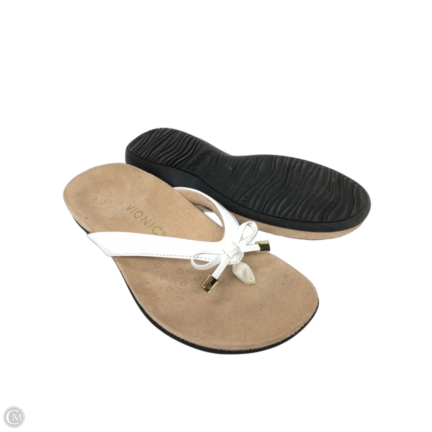 Sandals Flip Flops By Vionic In White, Size: 7
