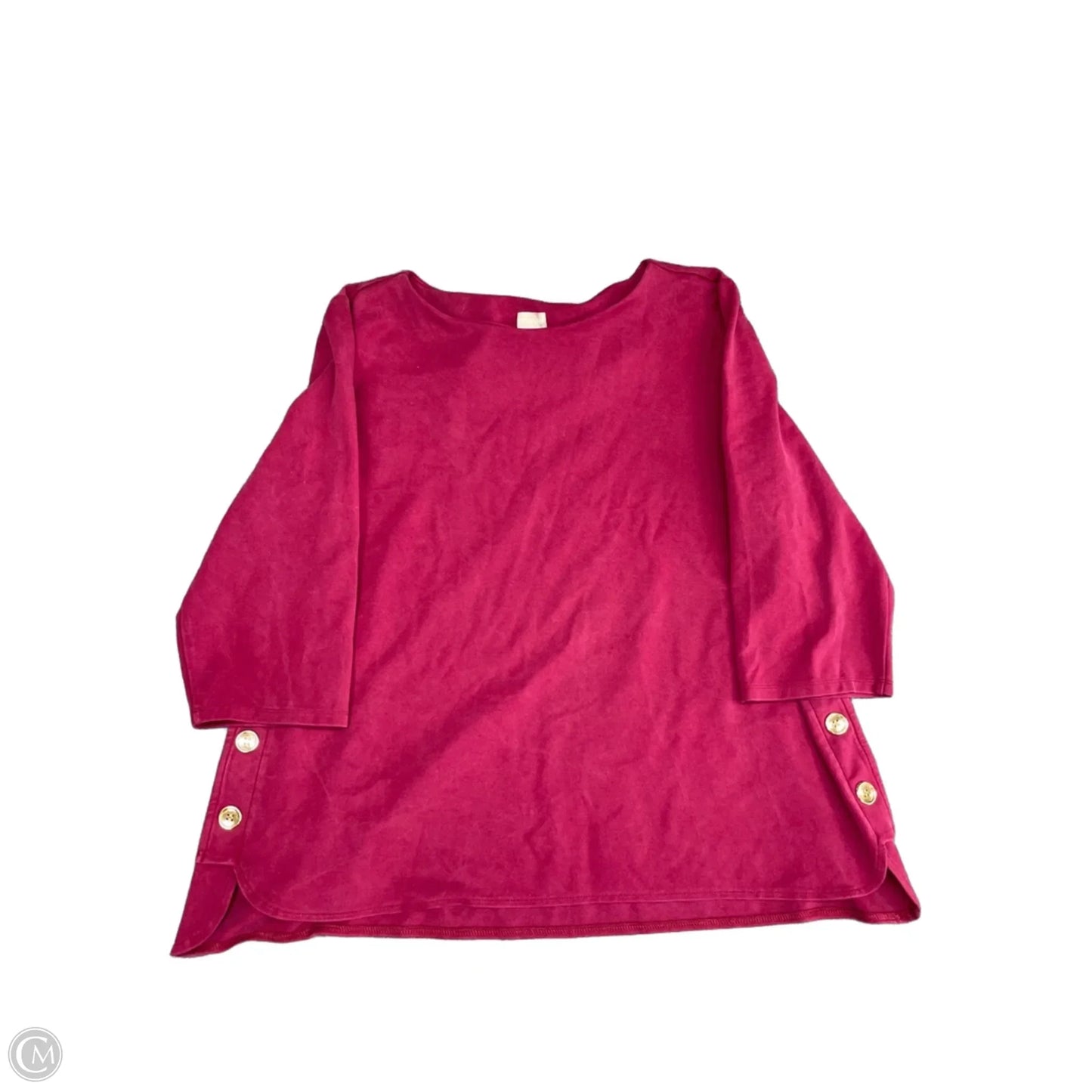 Top Long Sleeve By Chicos In Red, Size: Xl