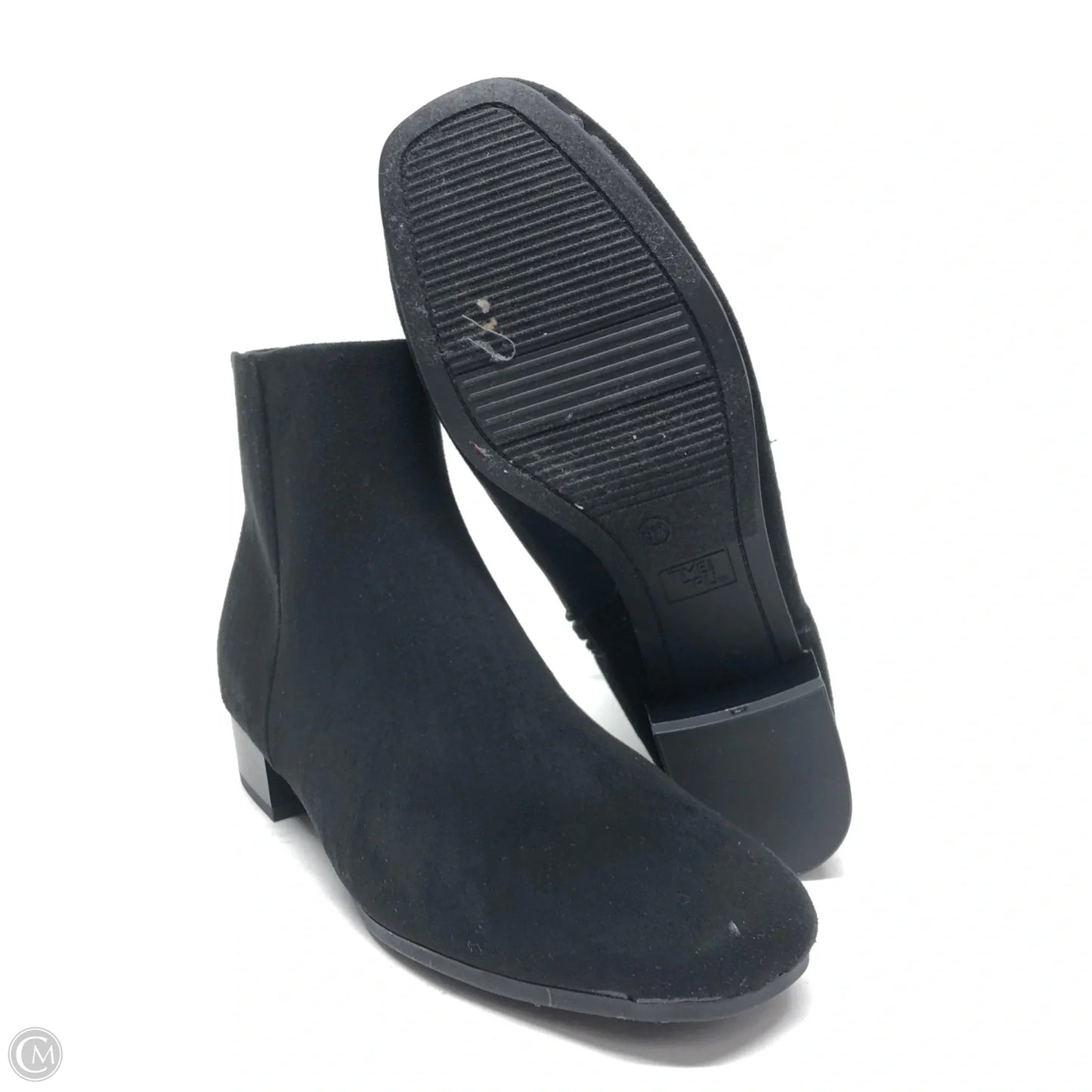 Boots Ankle Heels By Time And Tru In Black, Size: 9