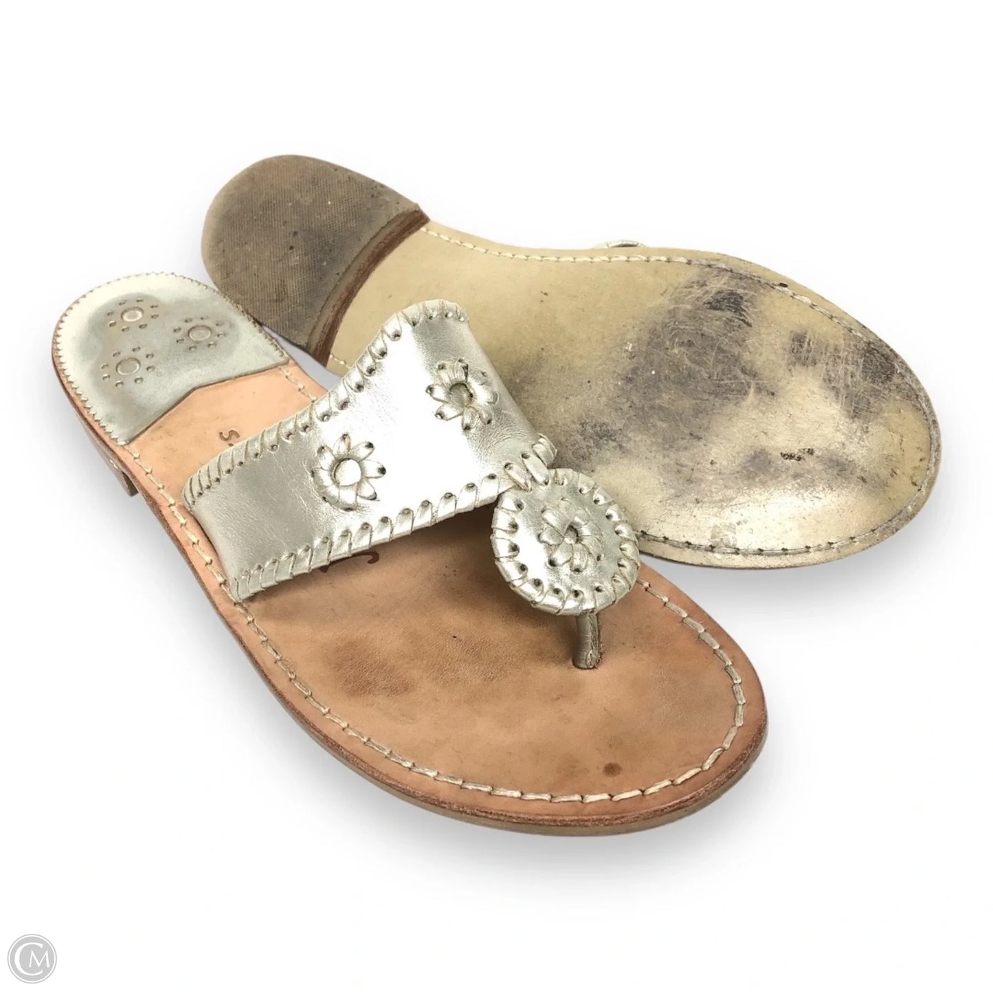 Sandals Flats By Jack Rogers In Gold, Size: 9