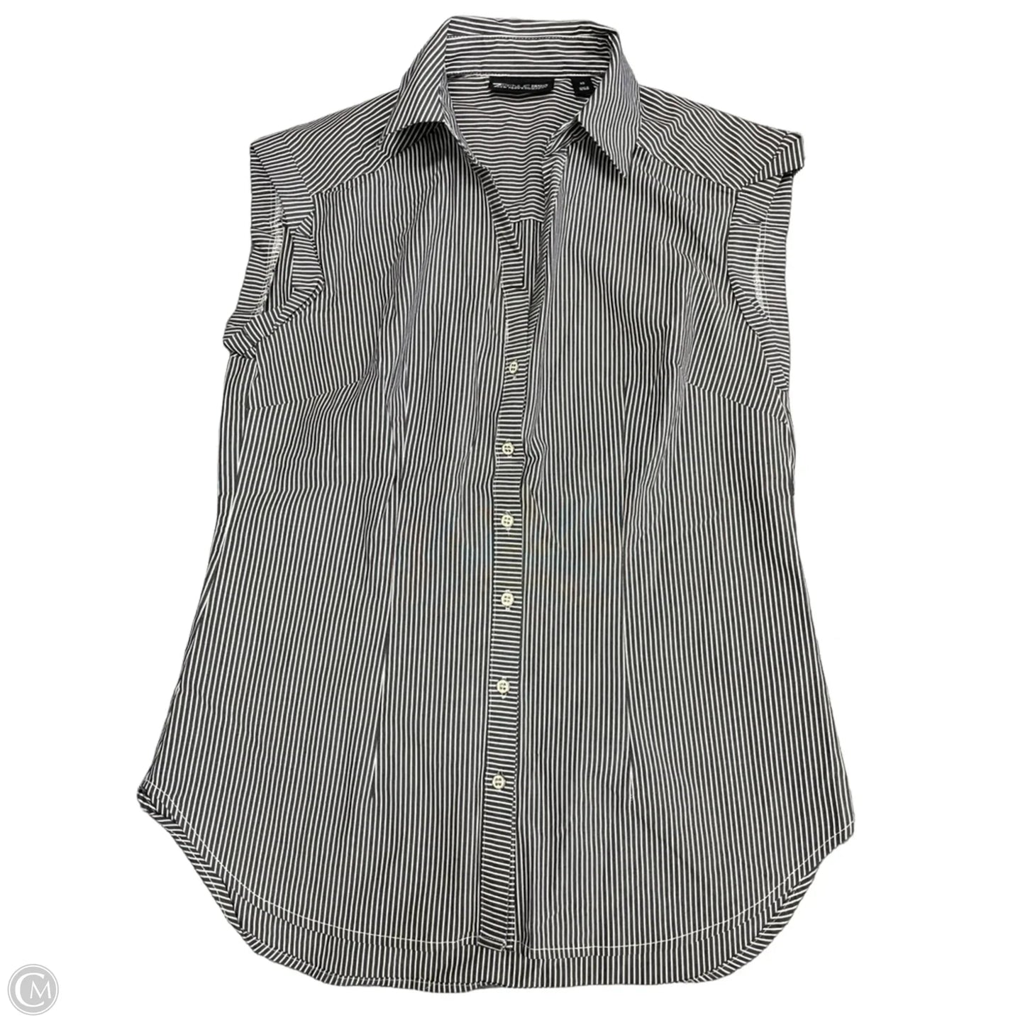Top Short Sleeve By New York And Co In Black & White, Size: Xs