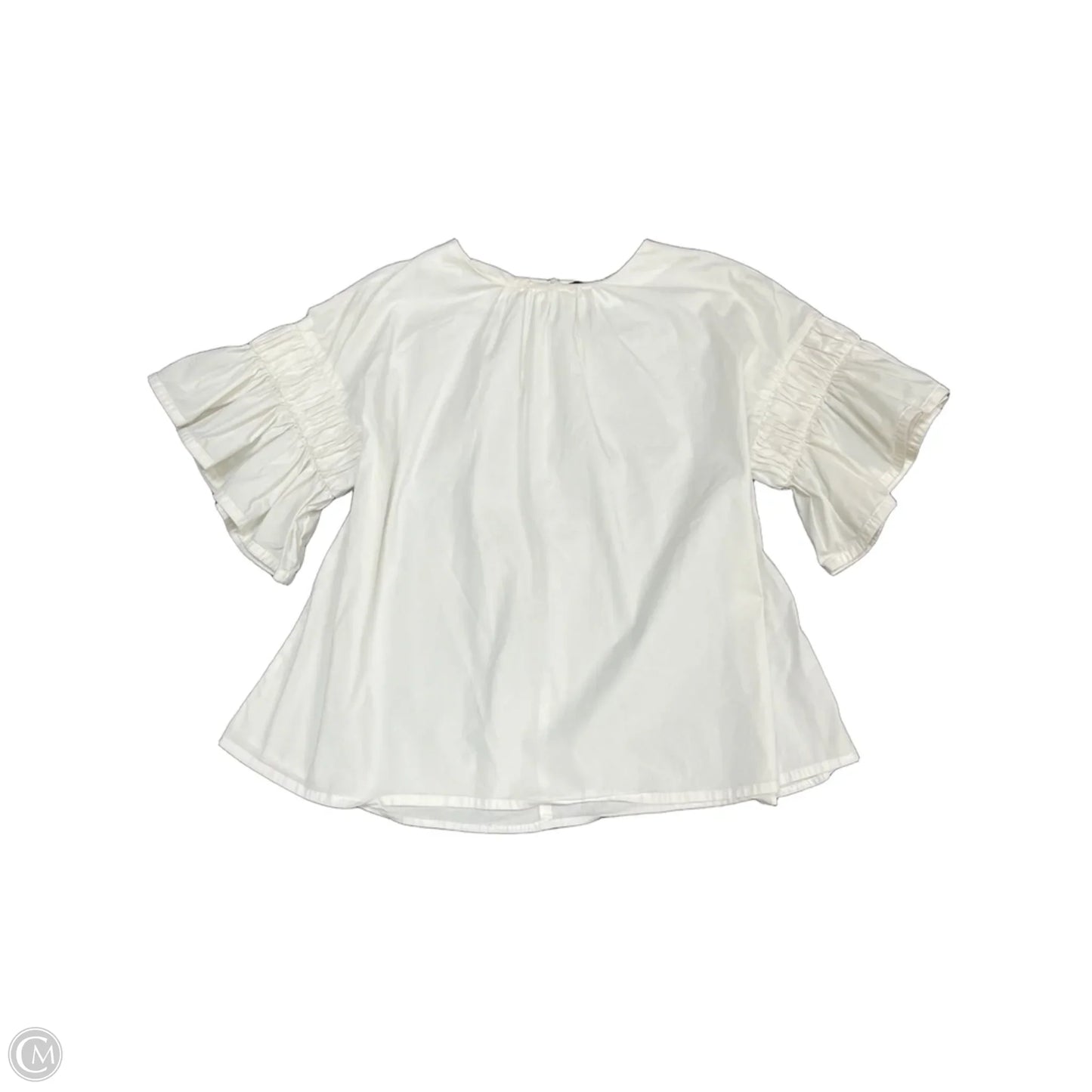 Top Short Sleeve By Strut & Bolt In White, Size: L