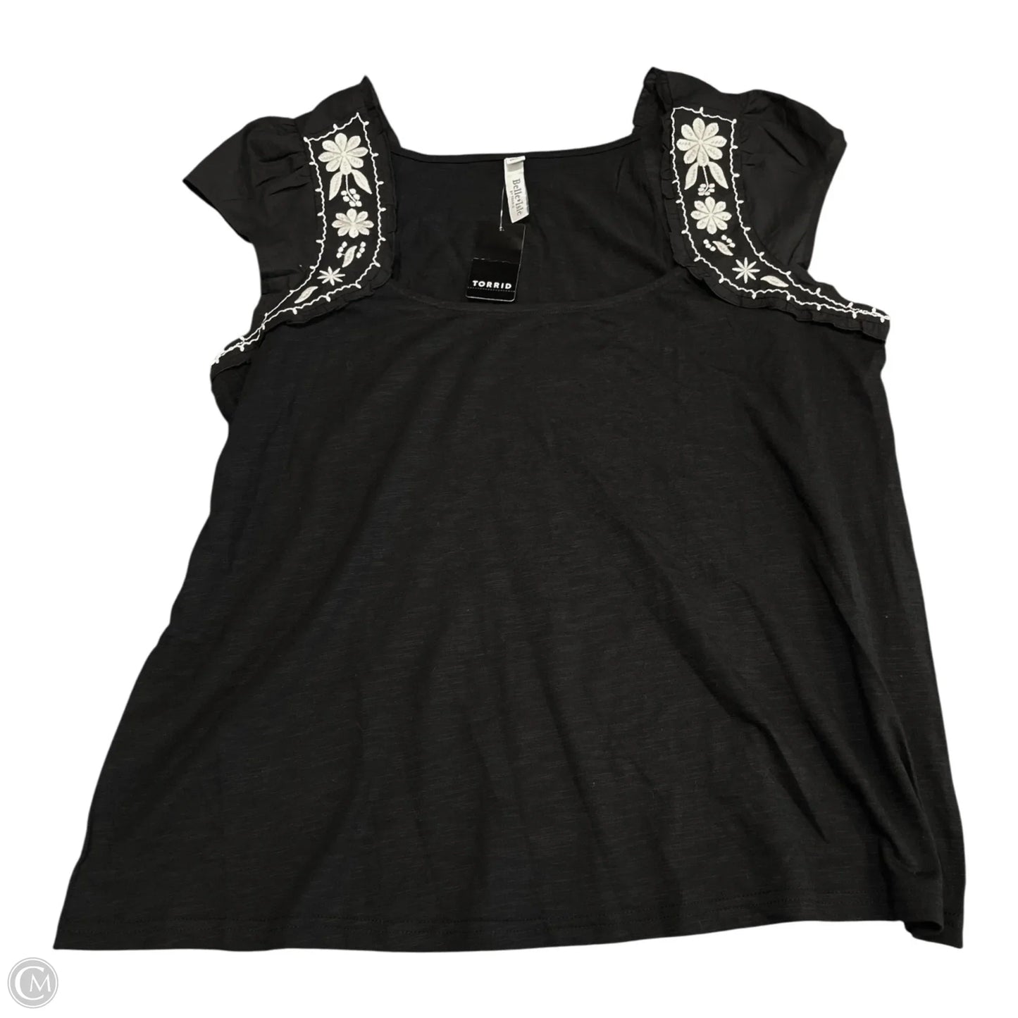 Top Short Sleeve By Torrid In Black, Size: M