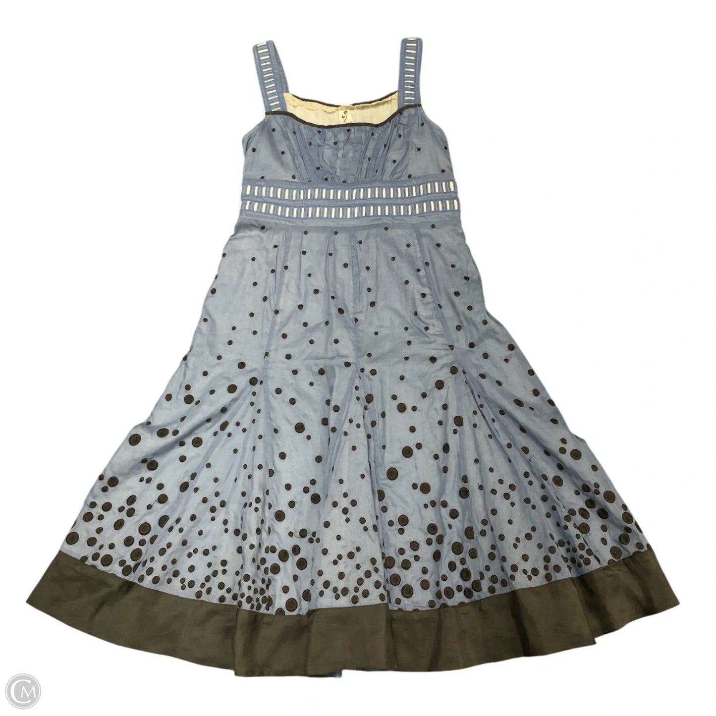 Dress Casual Short By Anthropologie In Black & Blue, Size: 2