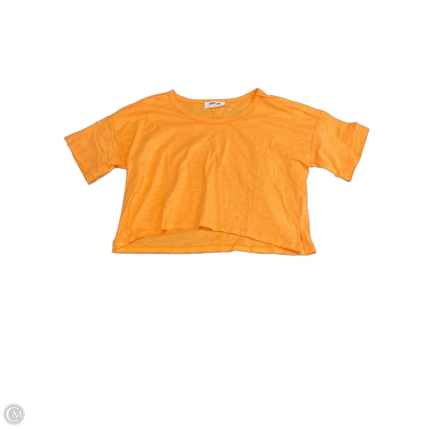 Top Short Sleeve By Double Zero In Orange, Size: L
