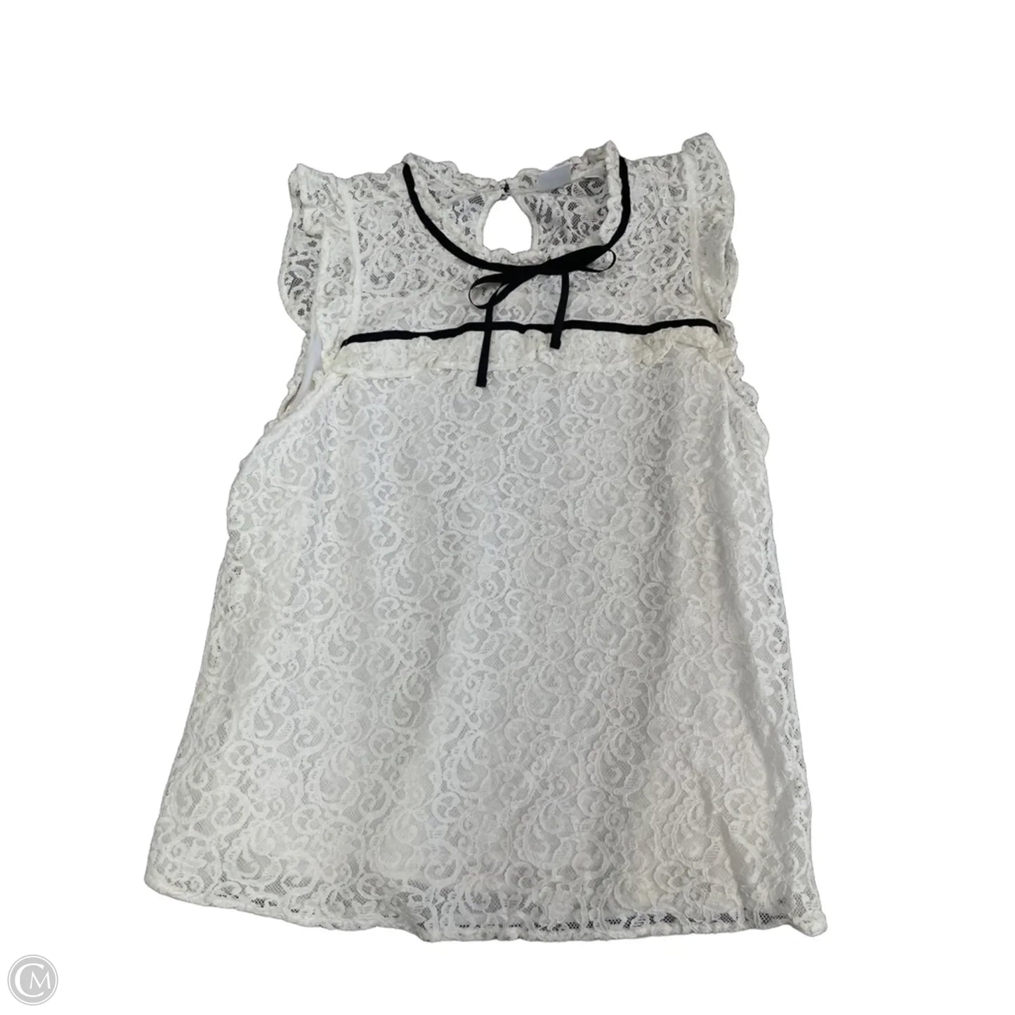 Top Short Sleeve By New York And Co In White, Size: Xl