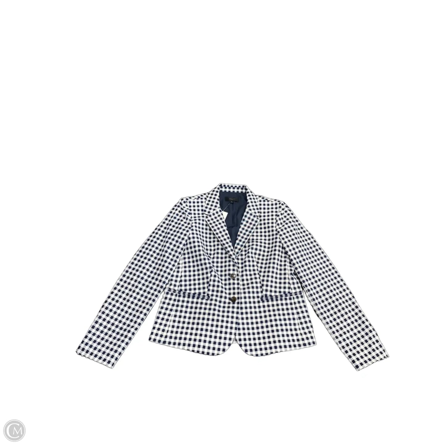 Blazer By J. Crew In Blue & White, Size: L