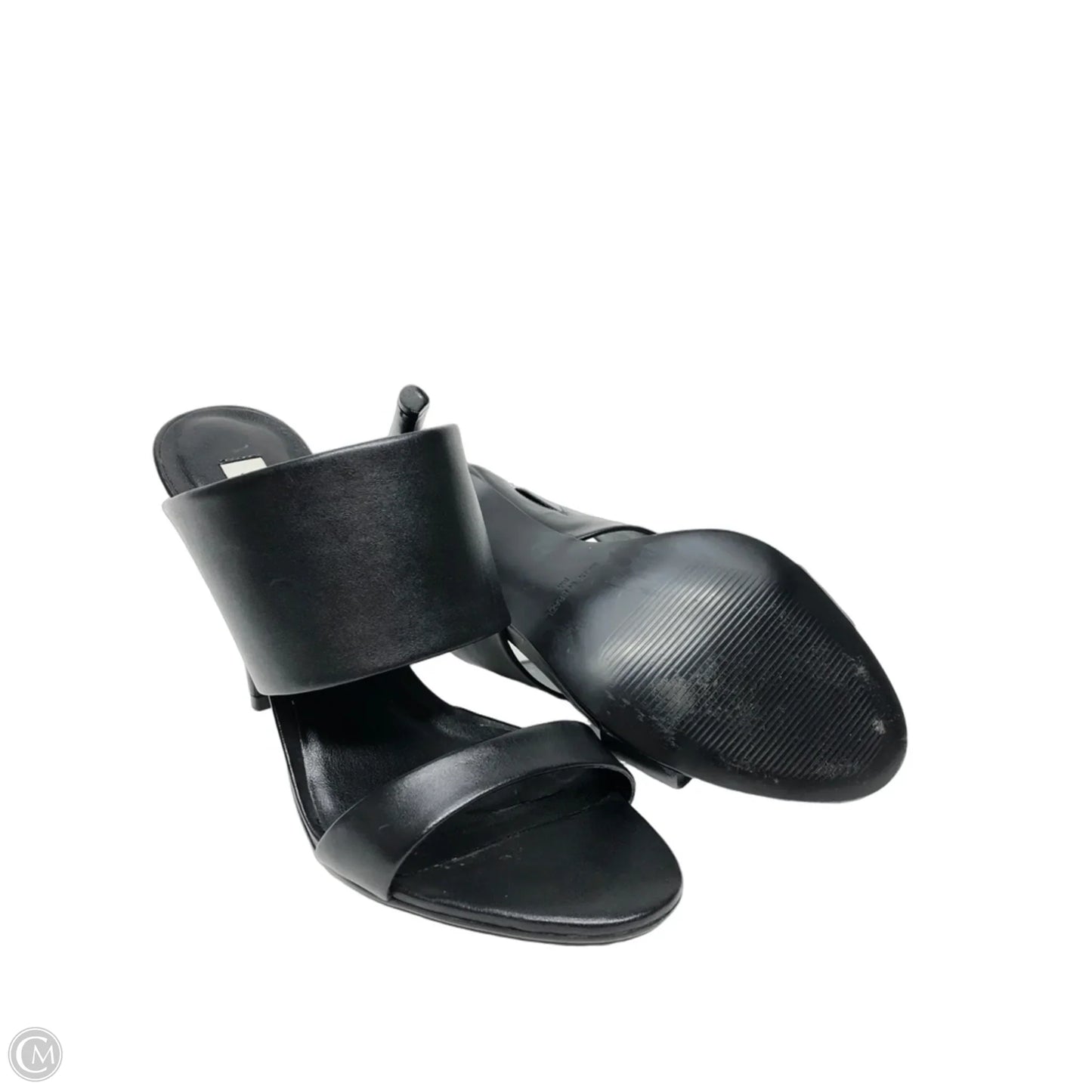 Sandals Heels Stiletto By Steve Madden In Black, Size: 8