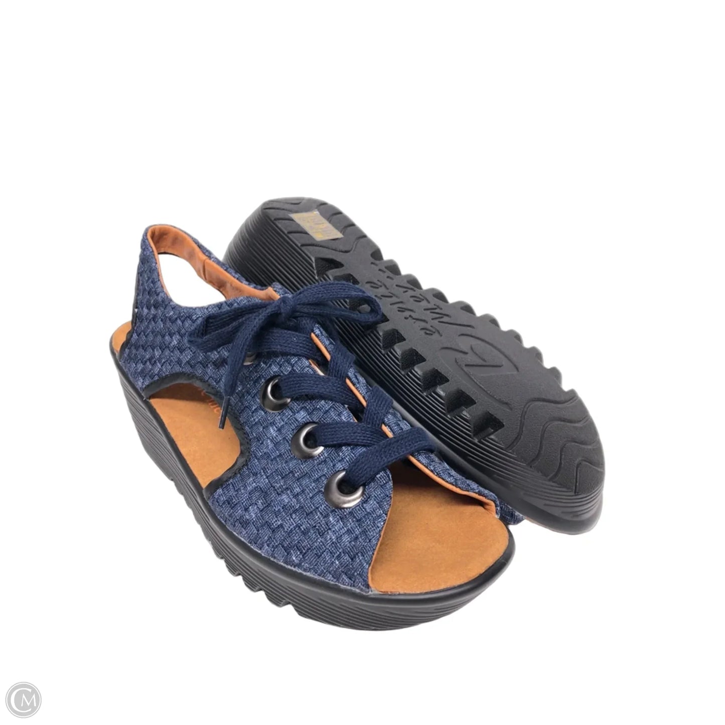 Sandals Heels Platform By Bernie Mev In Navy, Size: 11.5