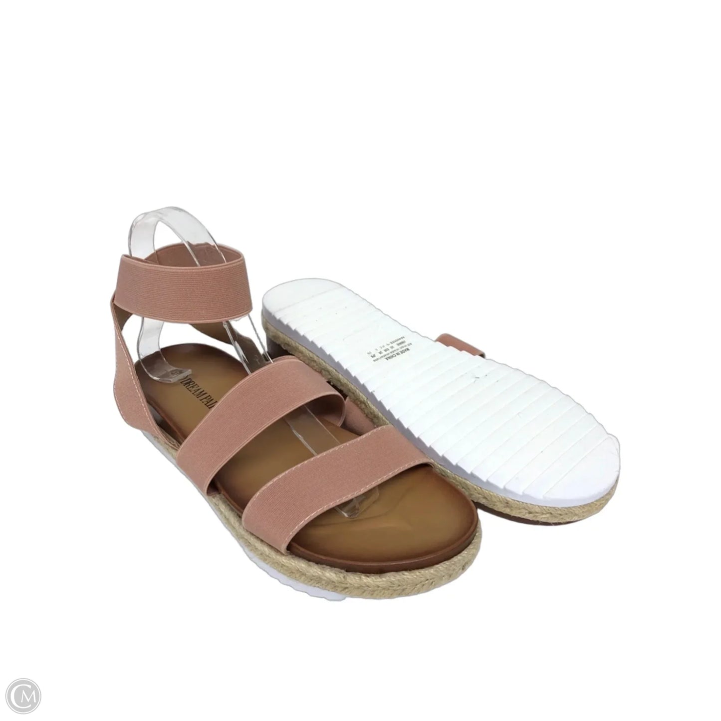 Sandals Heels Platform By Dream Pairs In Pink, Size: 10