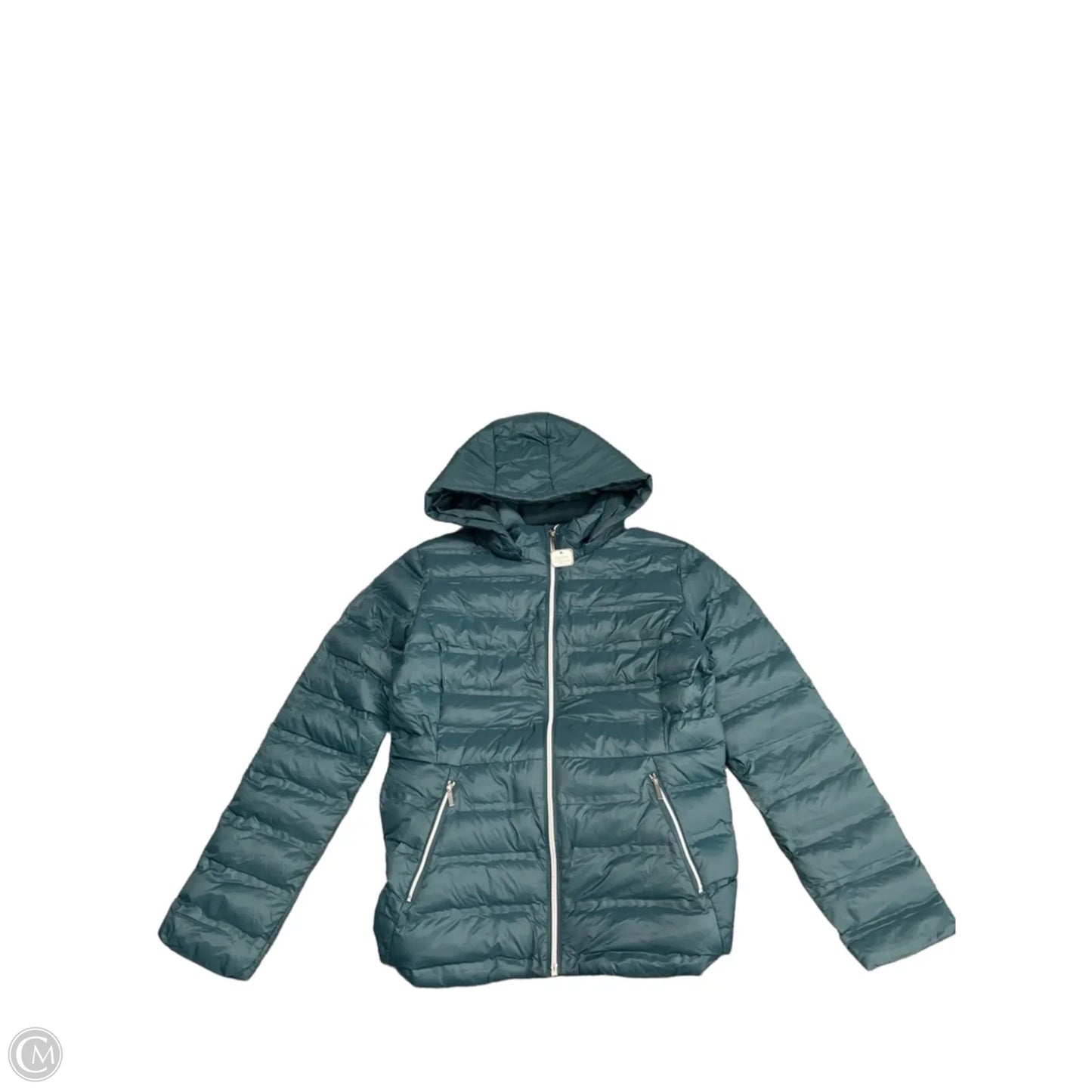 Jacket Puffer & Quilted By Time And Tru In Green, Size: S