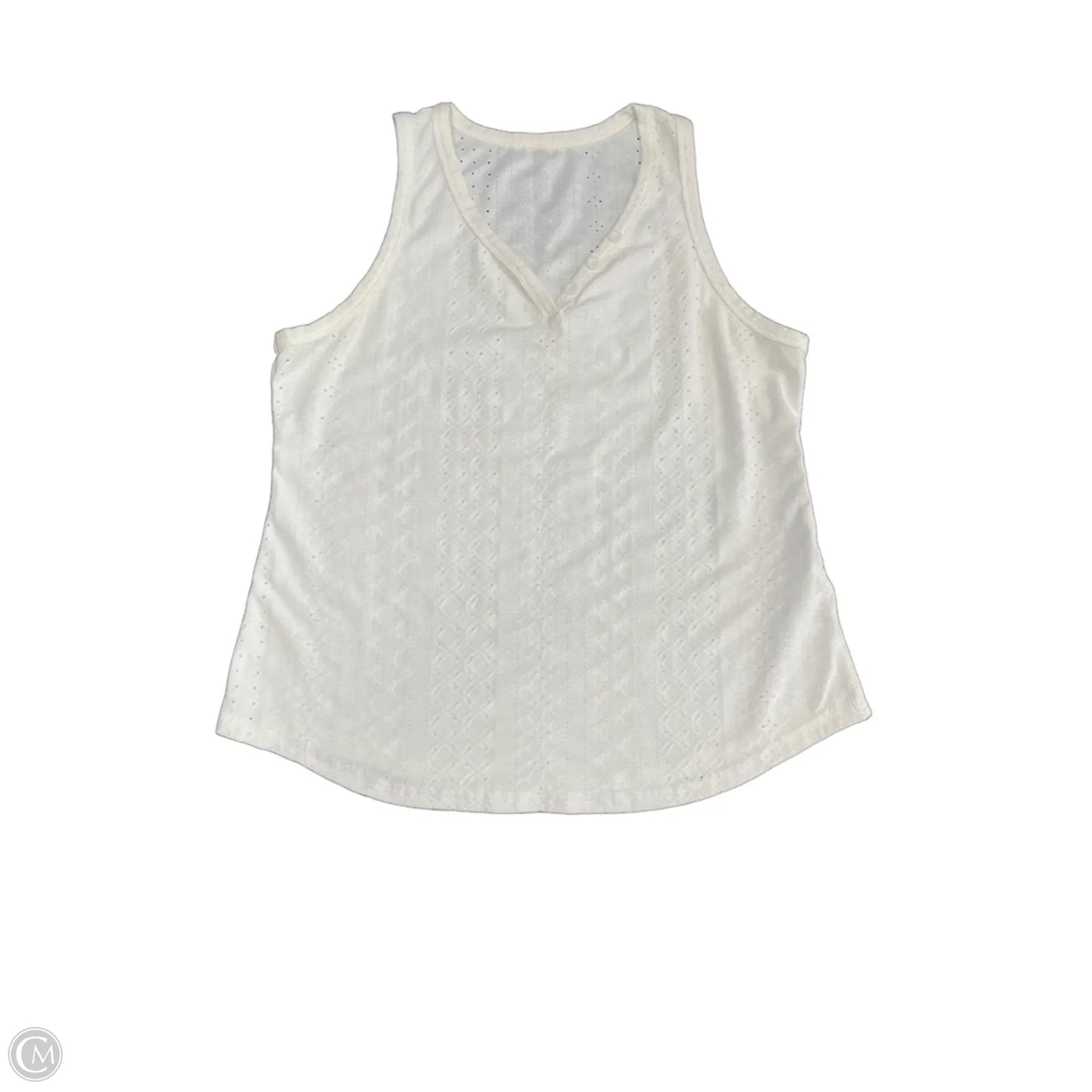 Top Sleeveless By Shein In White, Size: Xl