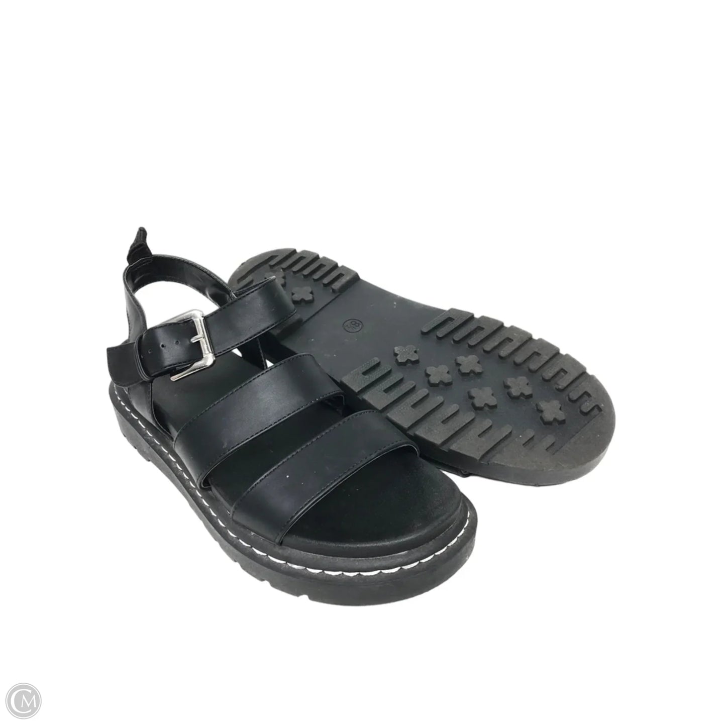 Sandals Heels Platform By Wild Fable In Black, Size: 8.5