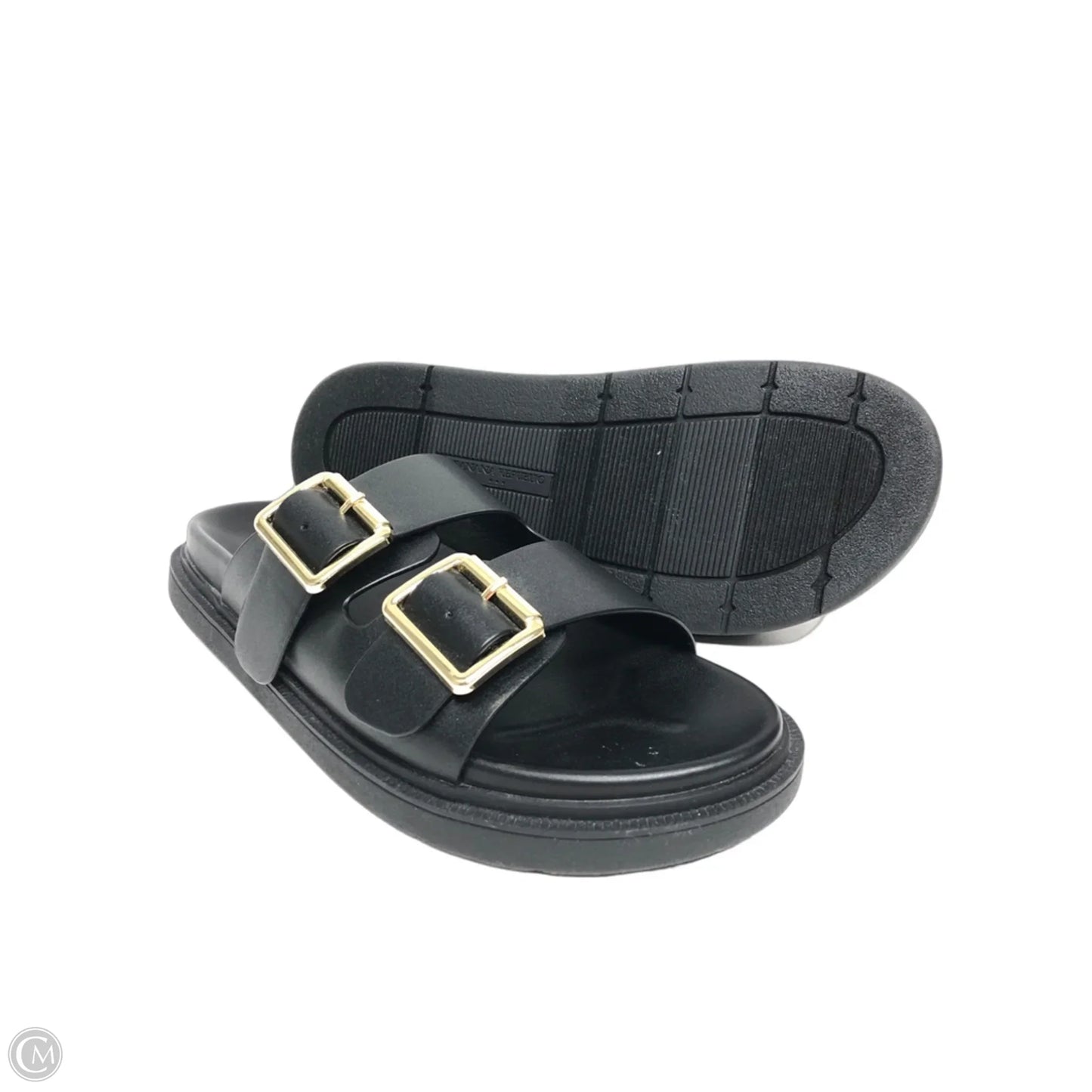 Sandals Heels Platform By Banana Republic In Black, Size: 8